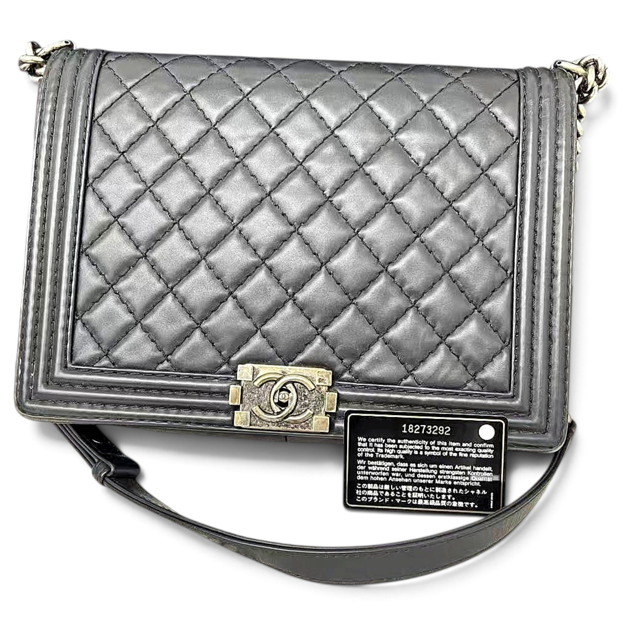 Boy leather crossbody bag
