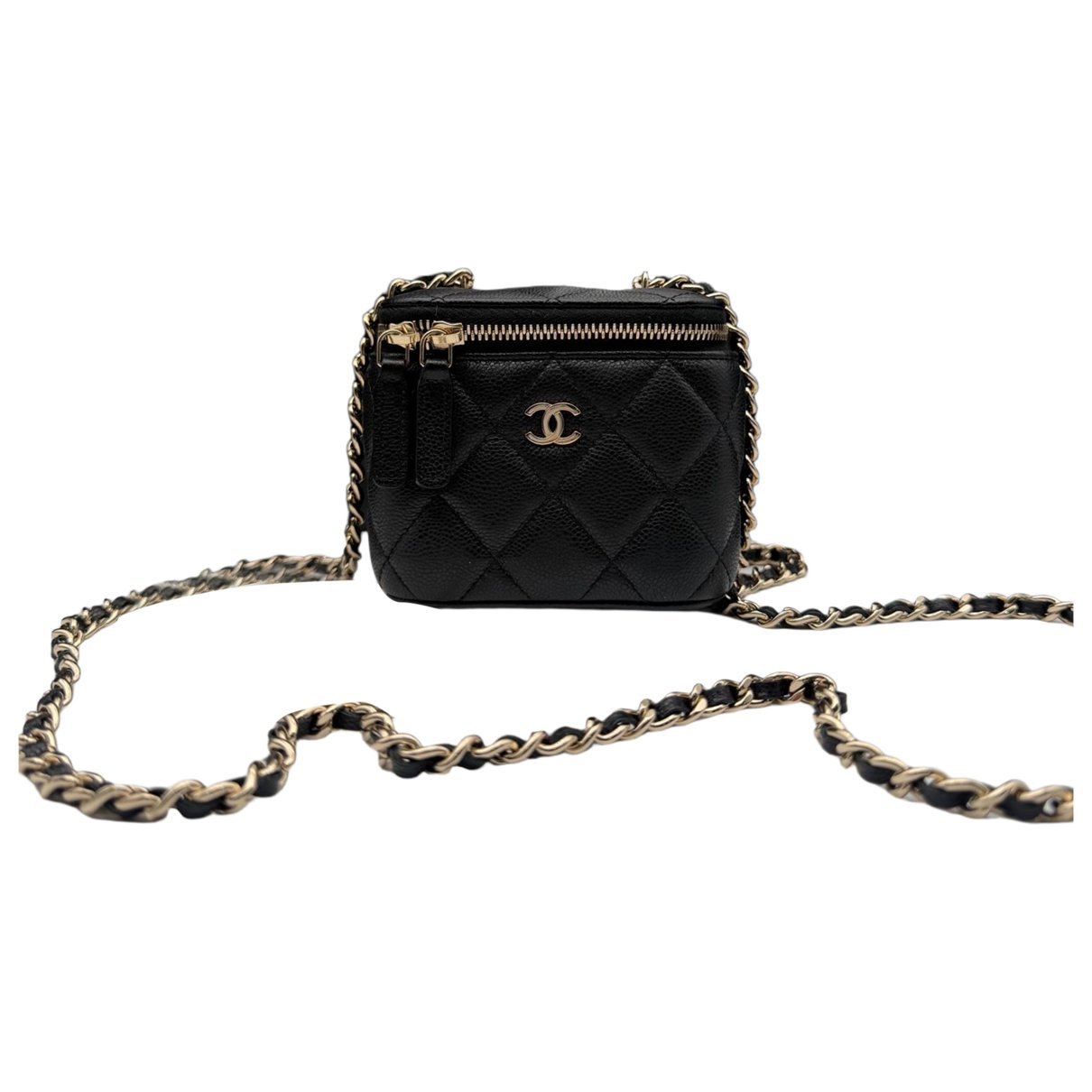 Trendy CC Vanity leather handbag