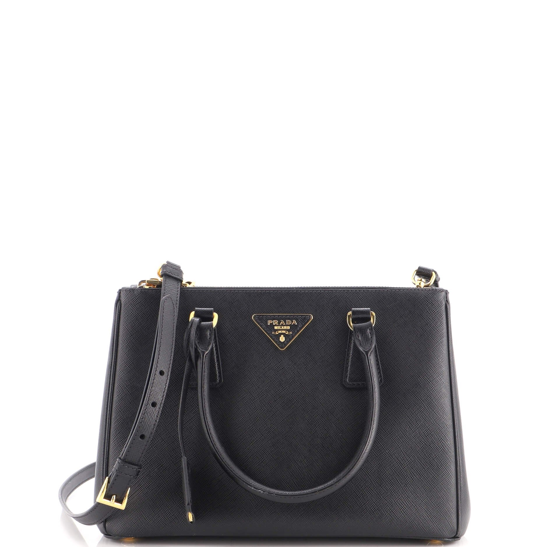 Galleria Double Zip Tote Saffiano Leather Small