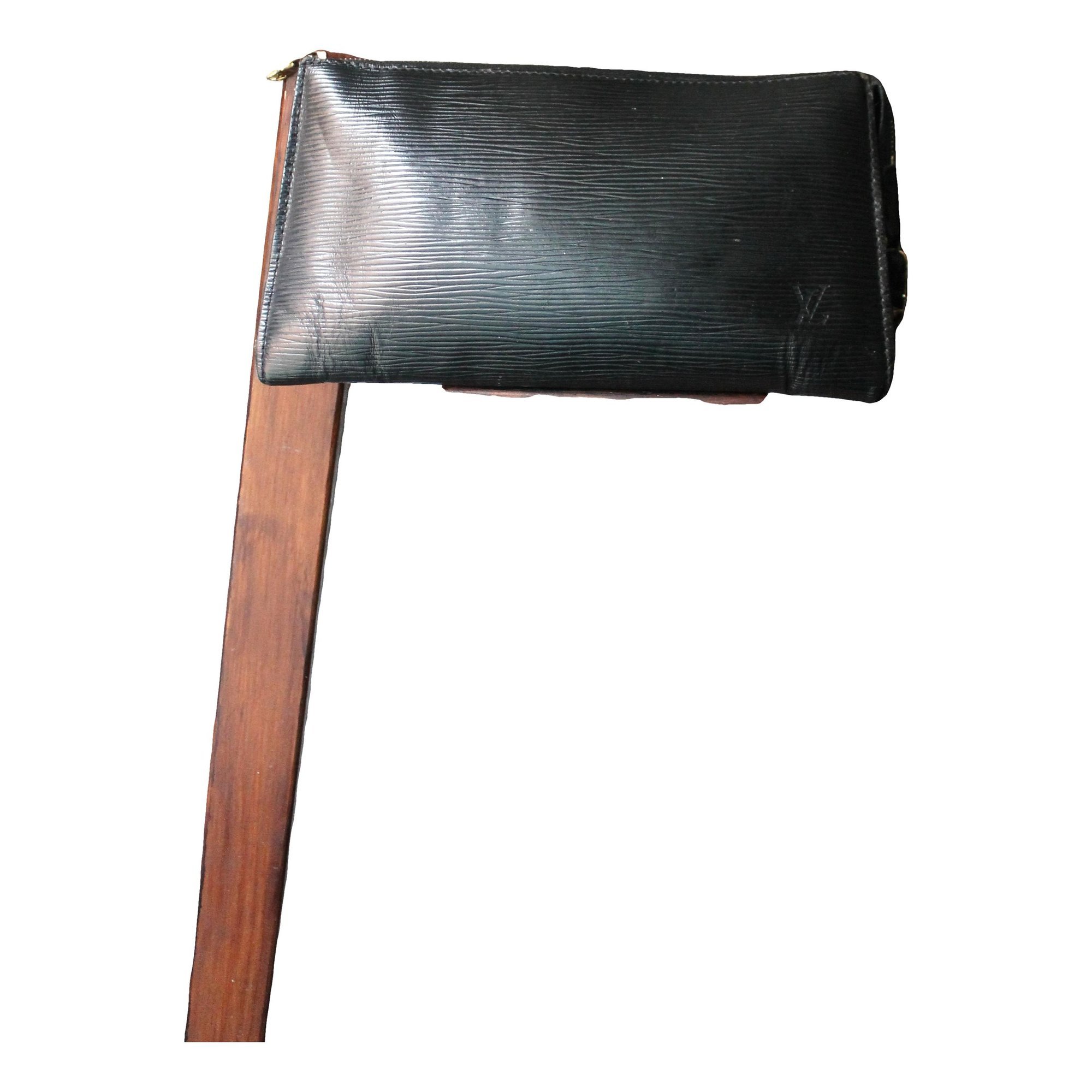 Leather clutch bag
