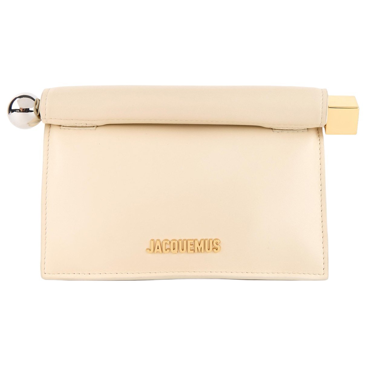 Jacquemus La Pochette Rond Carré leather clutch bag