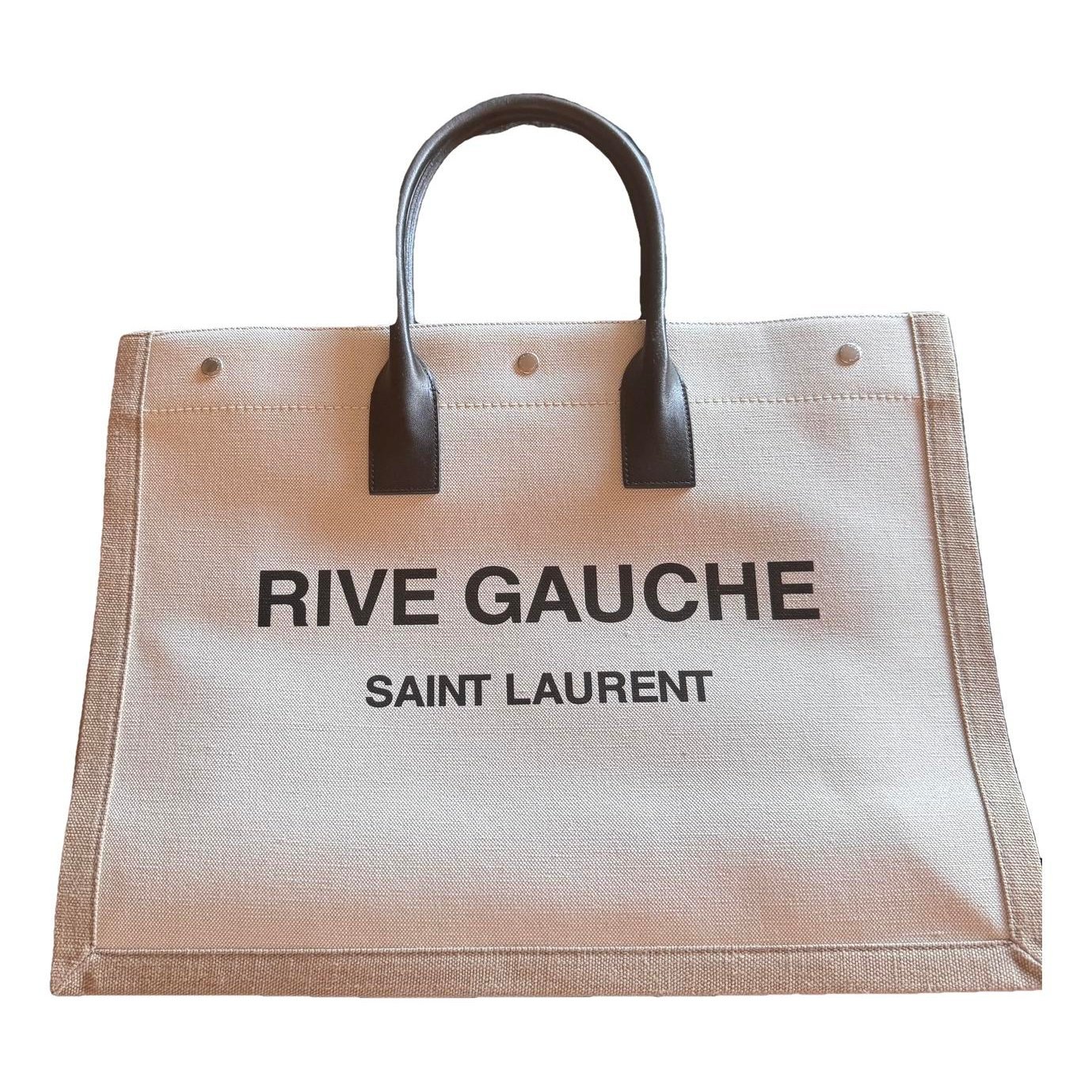 Rive Gauche linen handbag