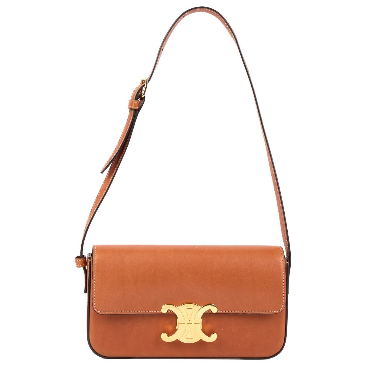 Triomphe Long leather handbag