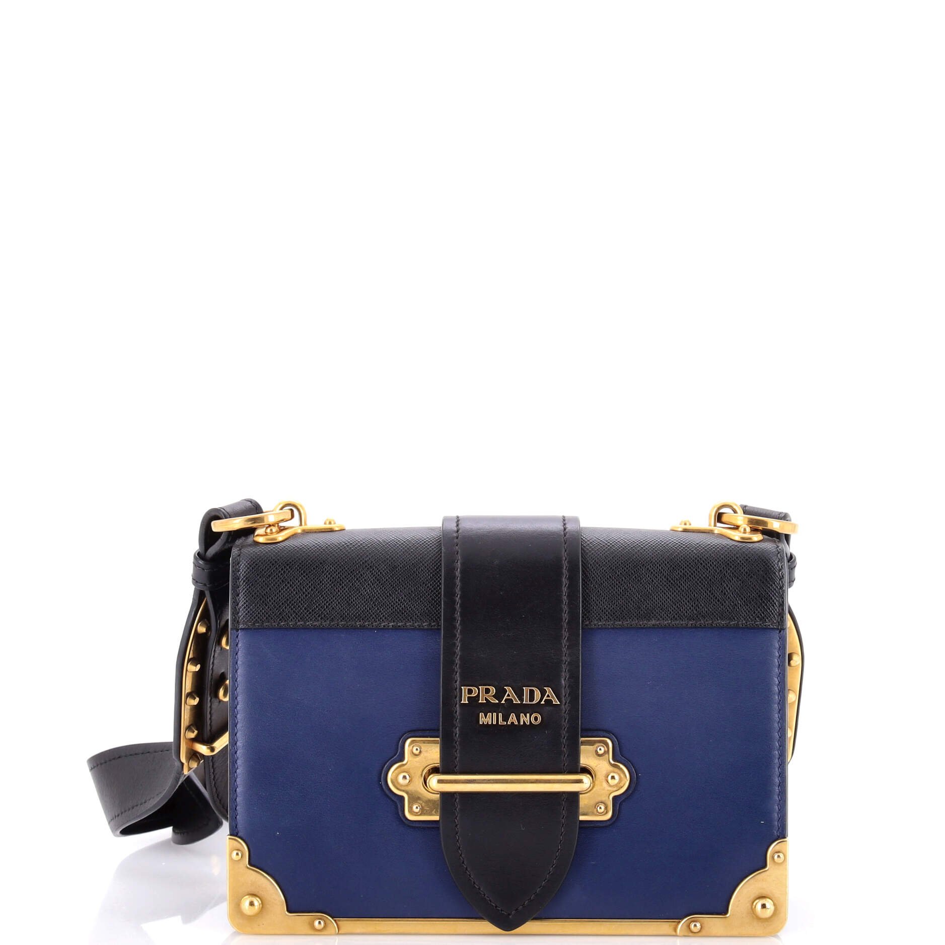 Cahier Crossbody Bag Leather and Saffiano Leather Small