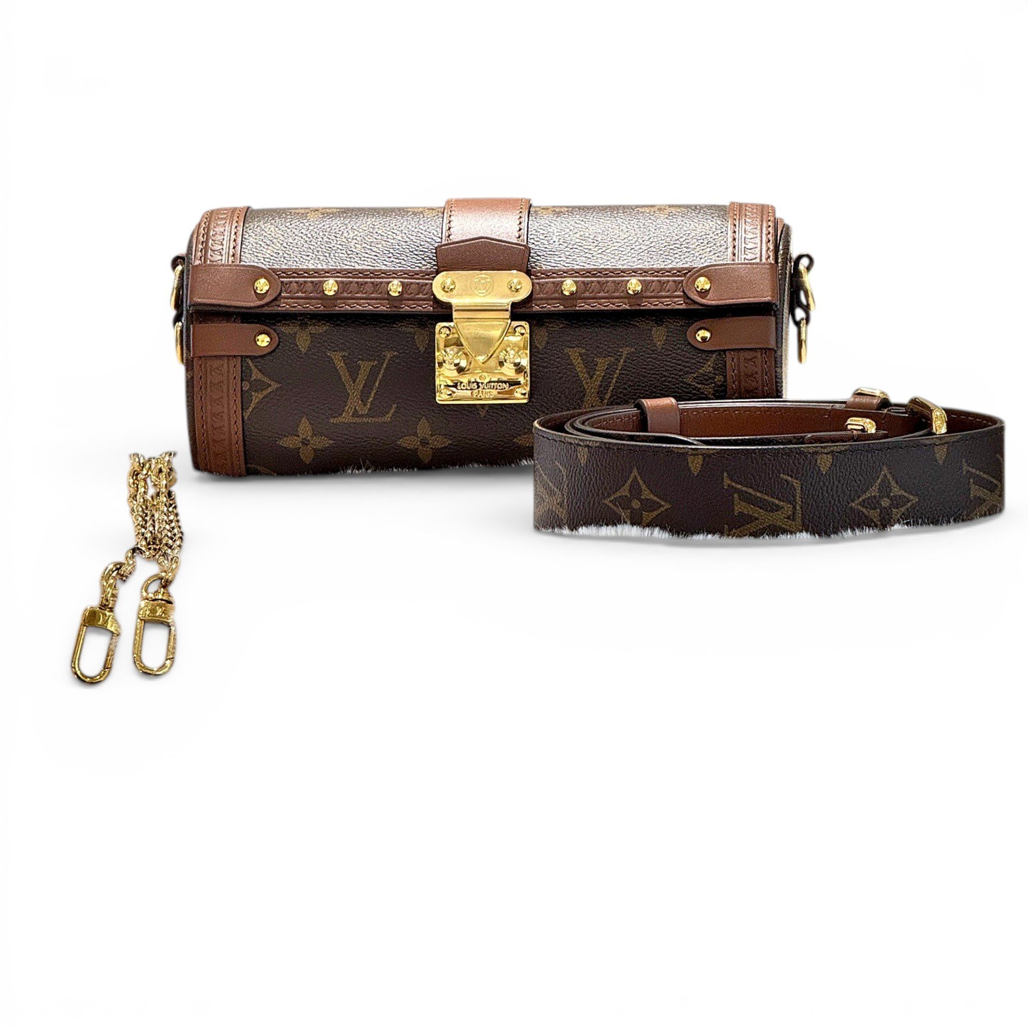 Papillon Trunk leather handbag
