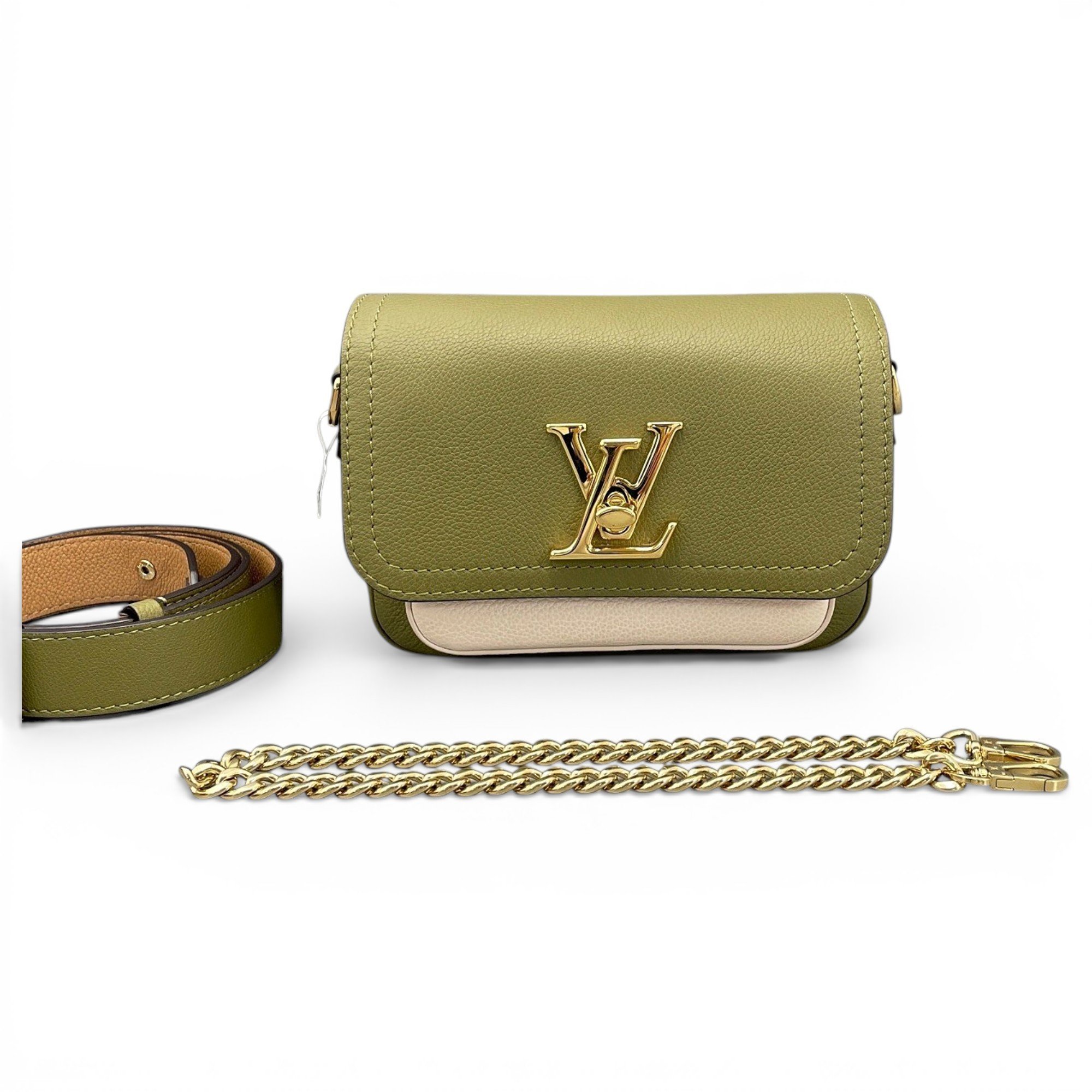 Lockme leather crossbody bag