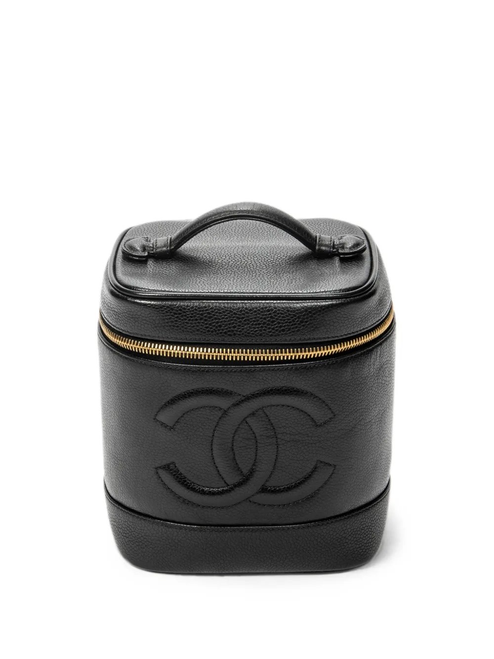 Timeless leather make up bag
