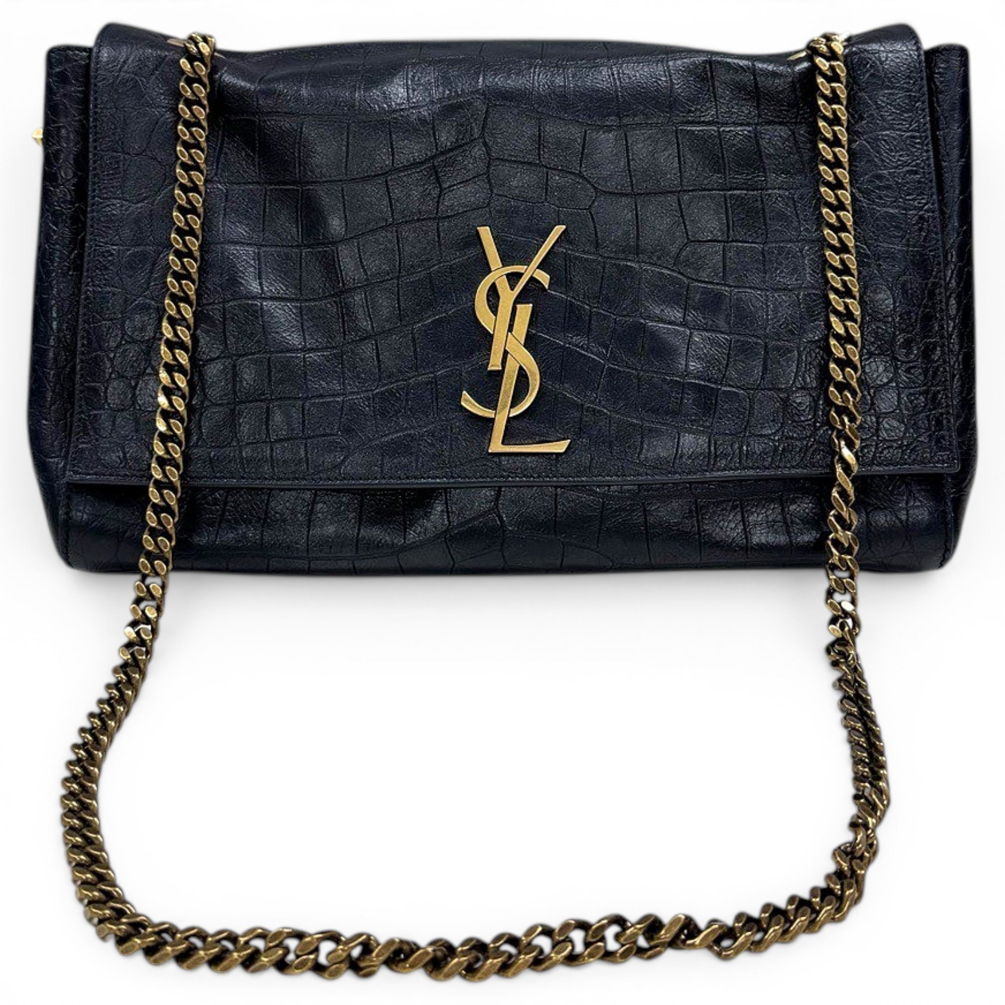 Reversible kate leather handbag