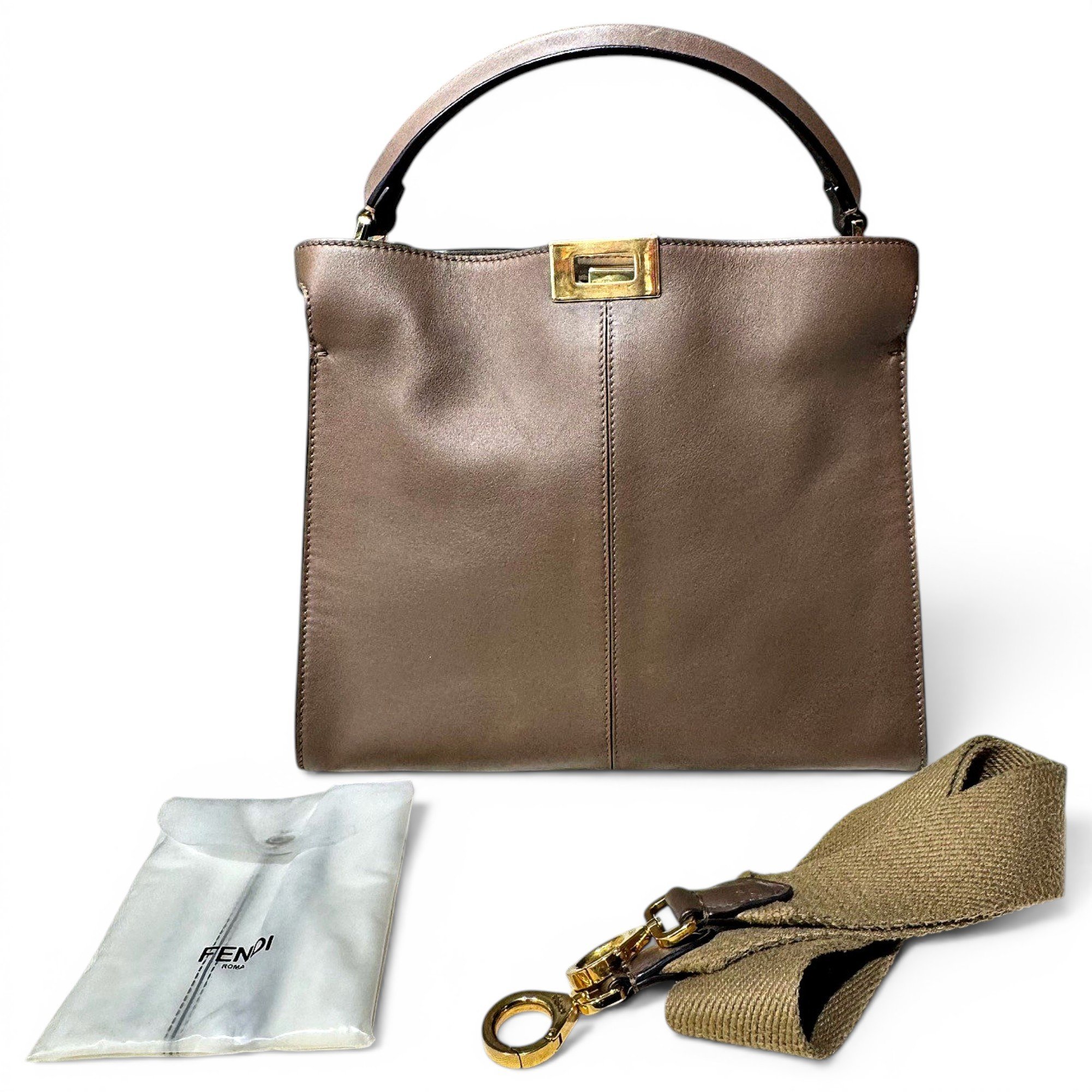 Peekaboo leather handbag