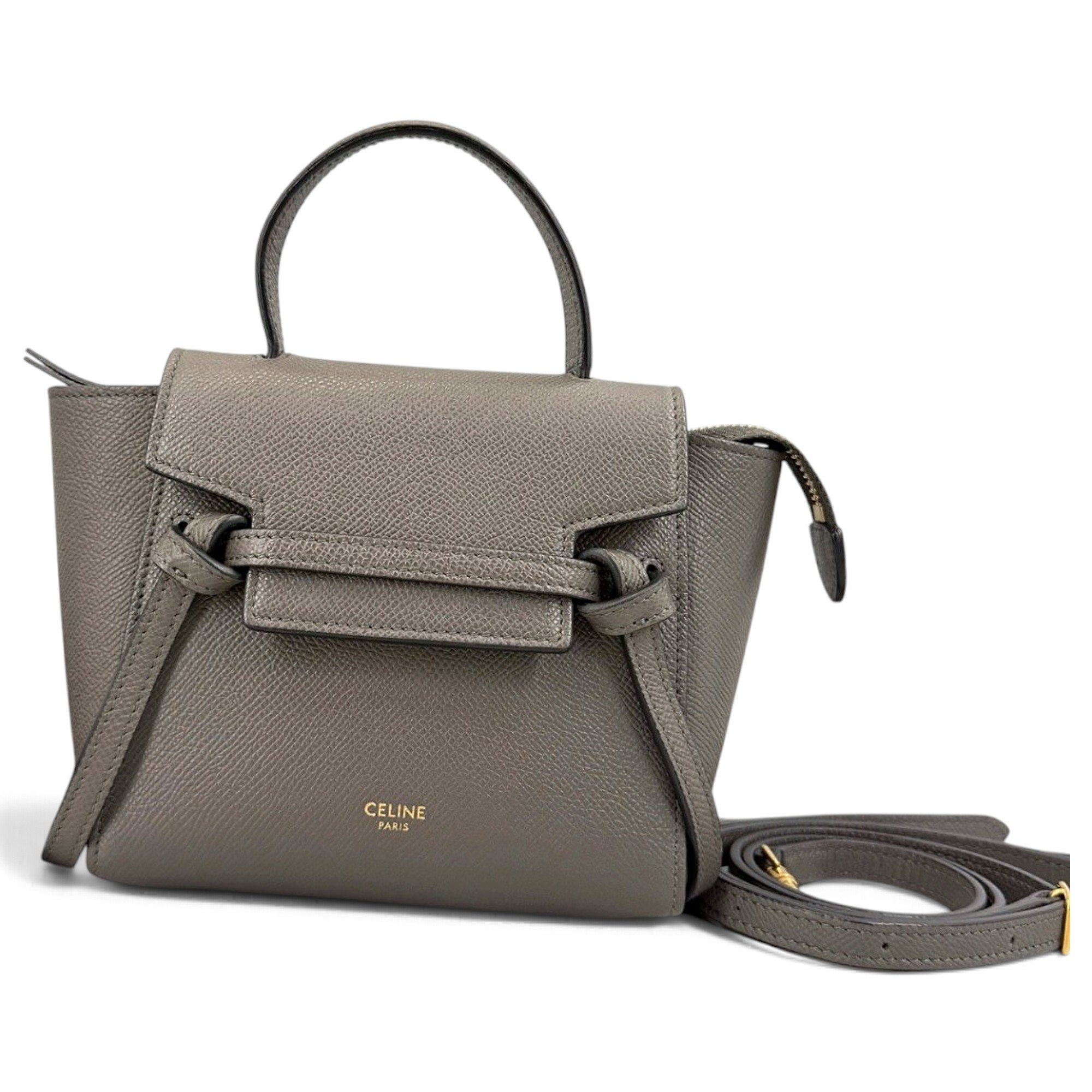 Belt leather handbag