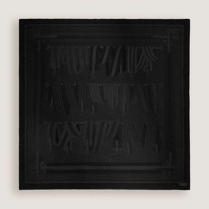 Noir Les Sangles Scarf 115