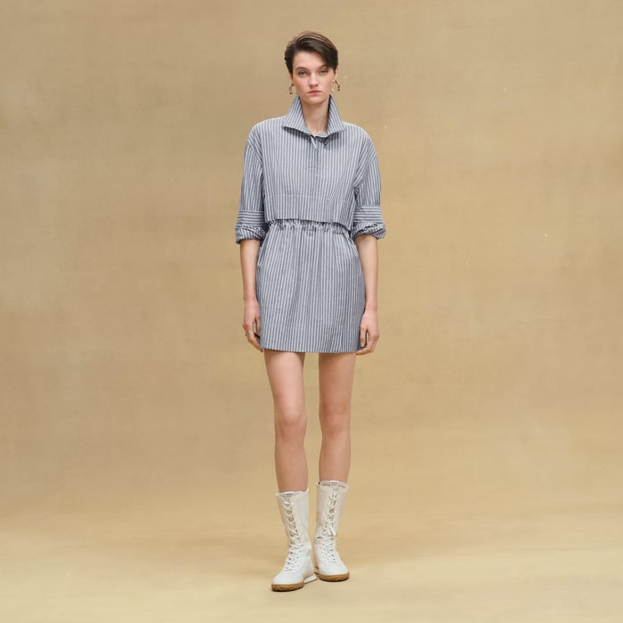 Bleu Denim Short Dress