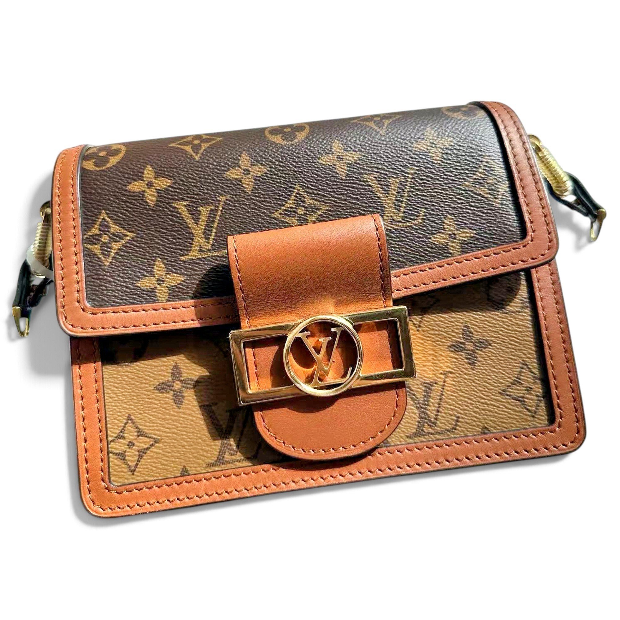 Dauphine leather crossbody bag