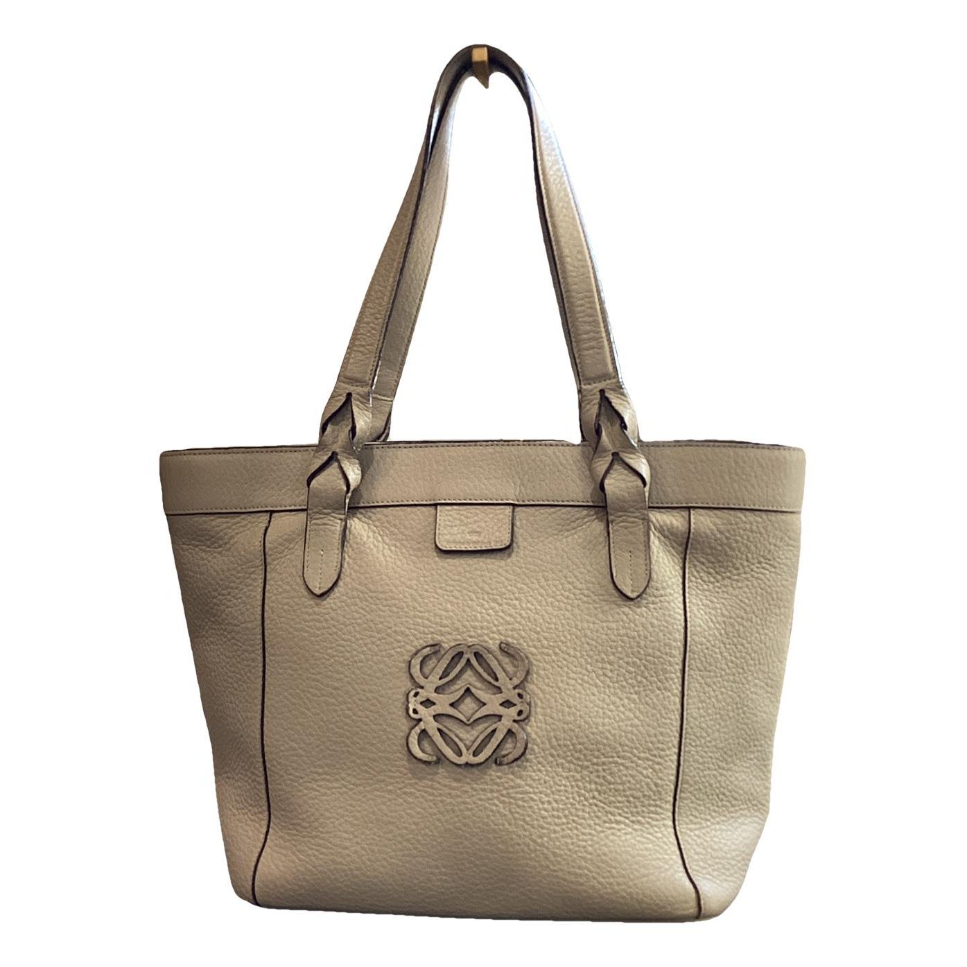 Anagram leather tote