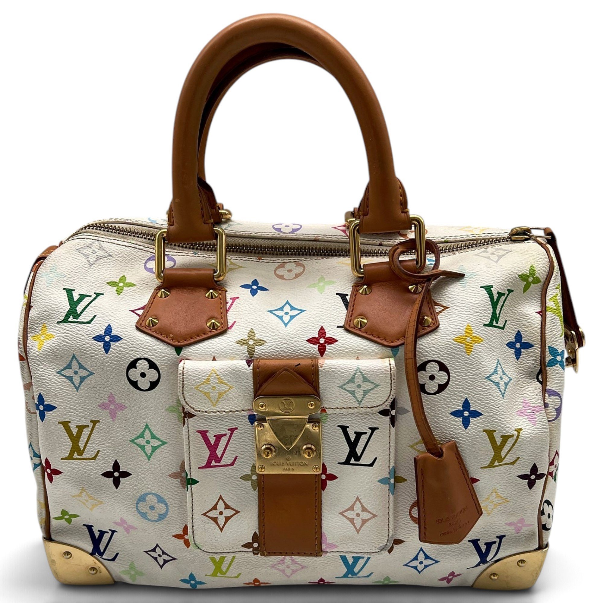Speedy leather handbag