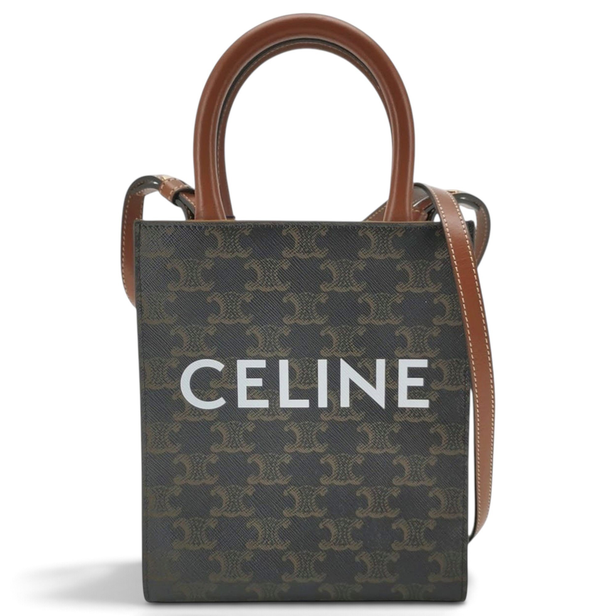 Cabas leather handbag