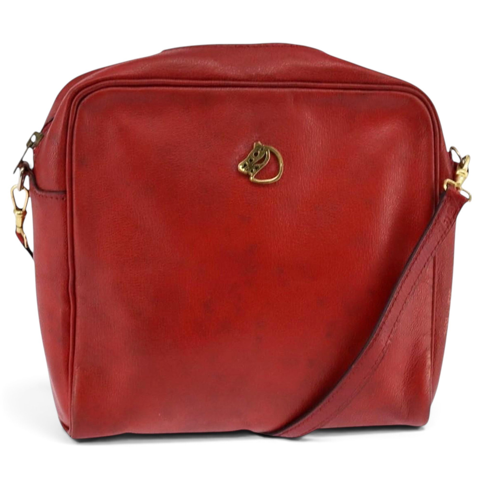 H leather handbag
