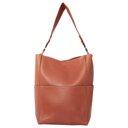 Seau Sangle leather tote