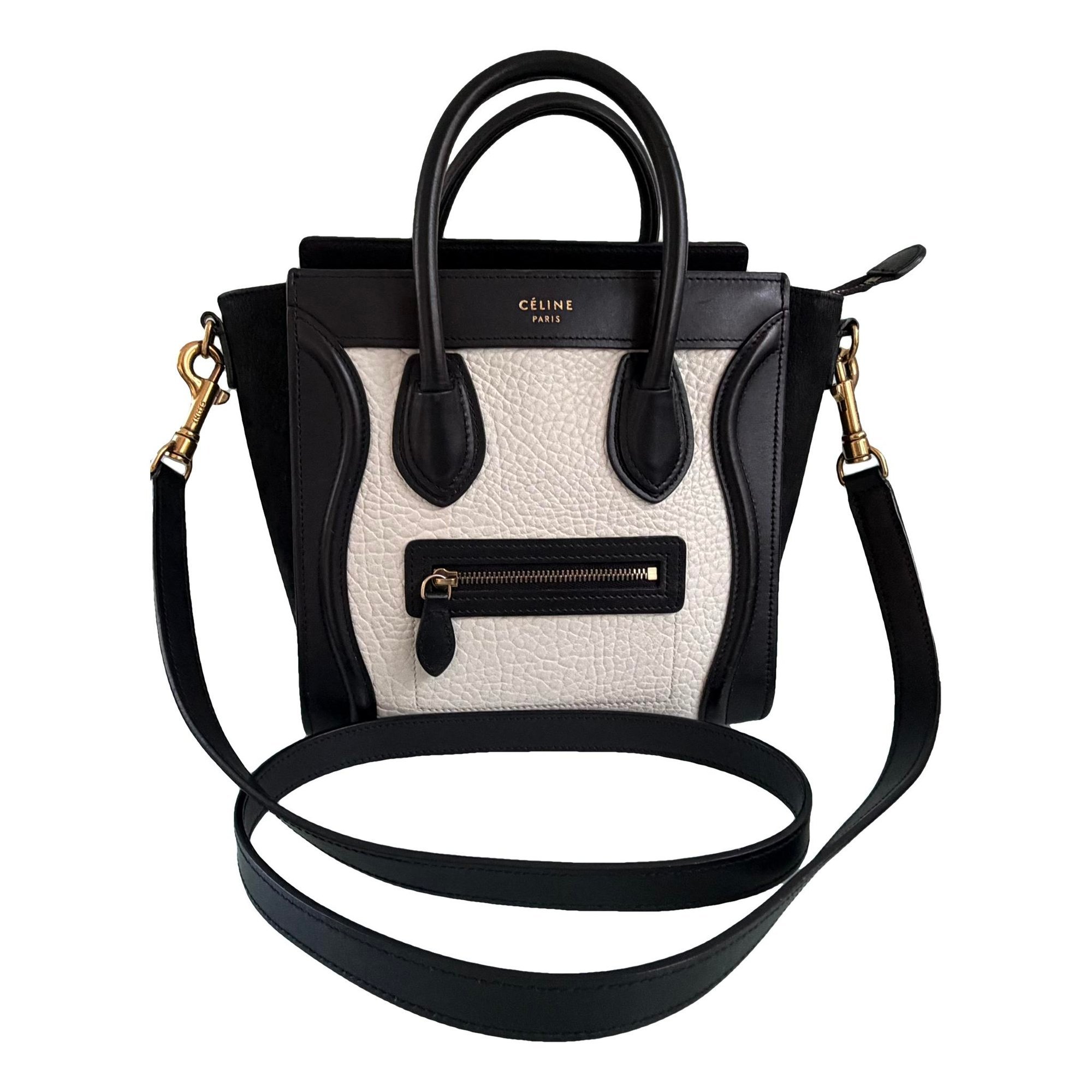 Nano Luggage leather crossbody bag