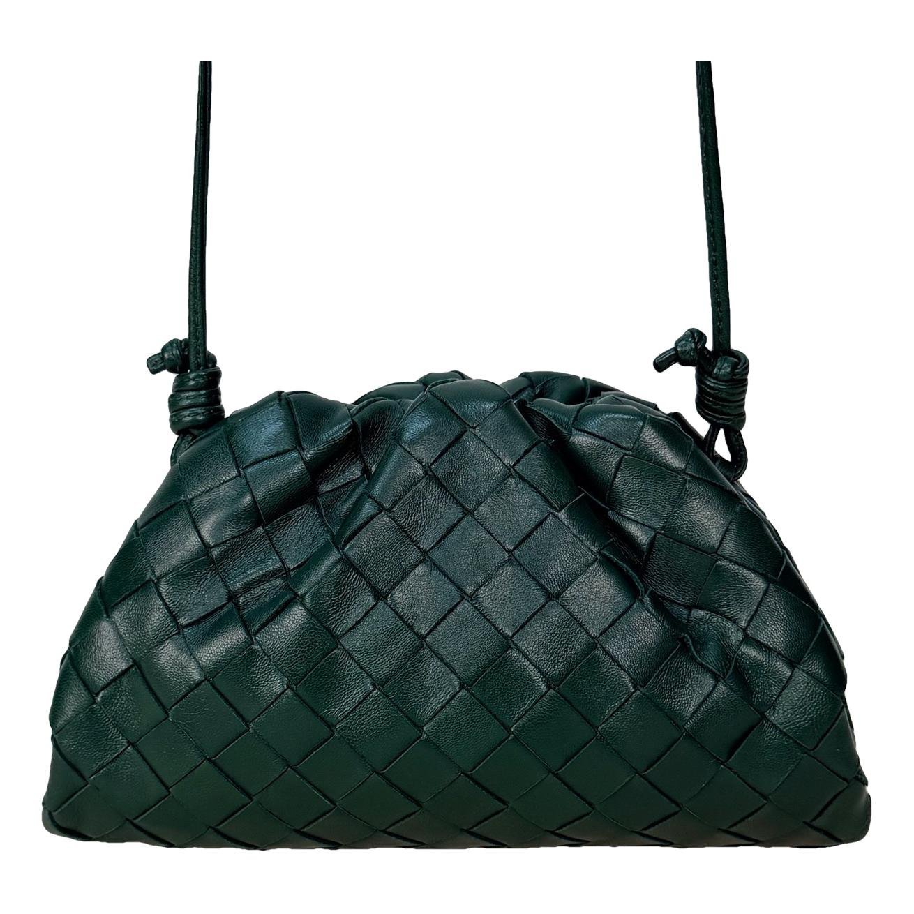 Pouch leather crossbody bag