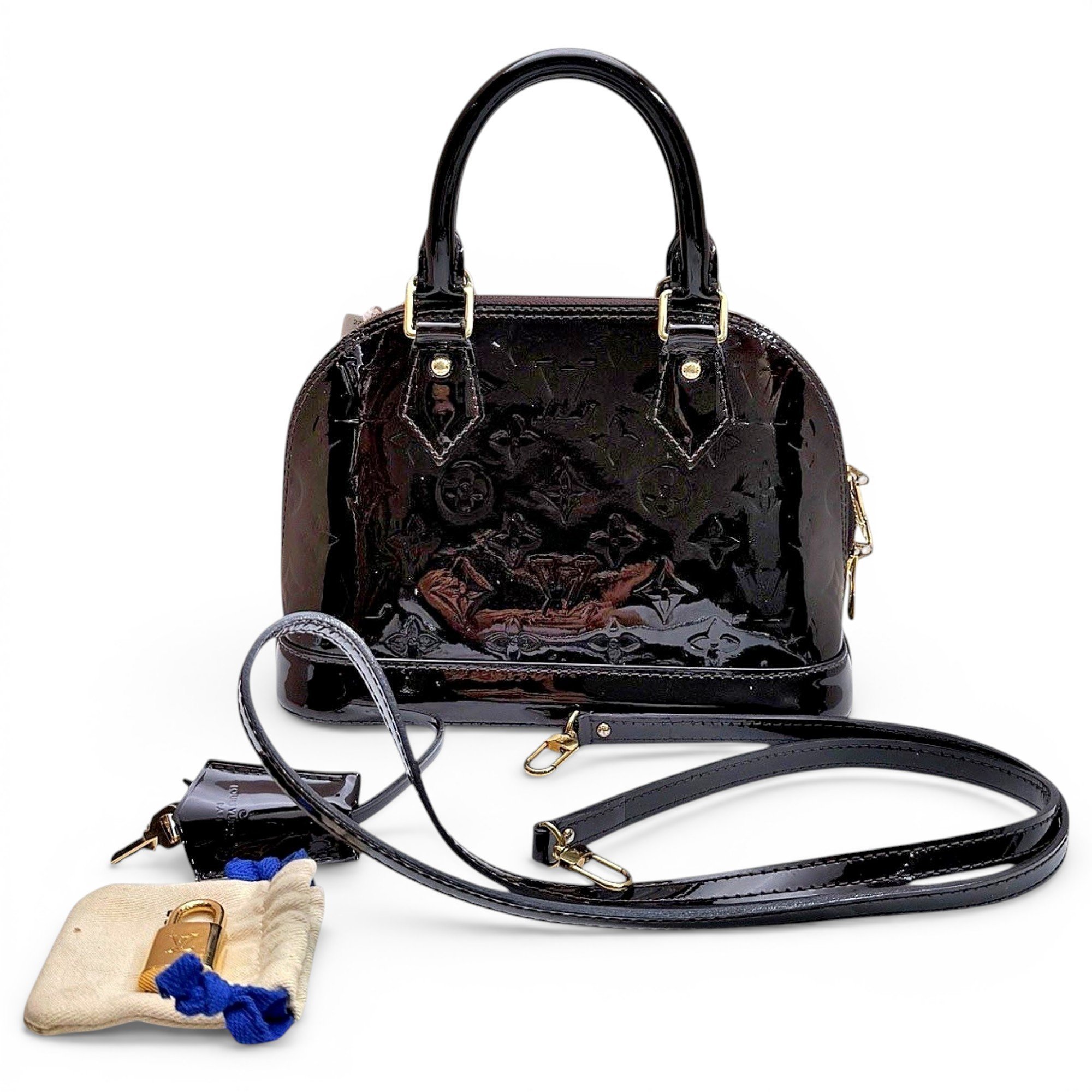 Alma BB patent leather handbag