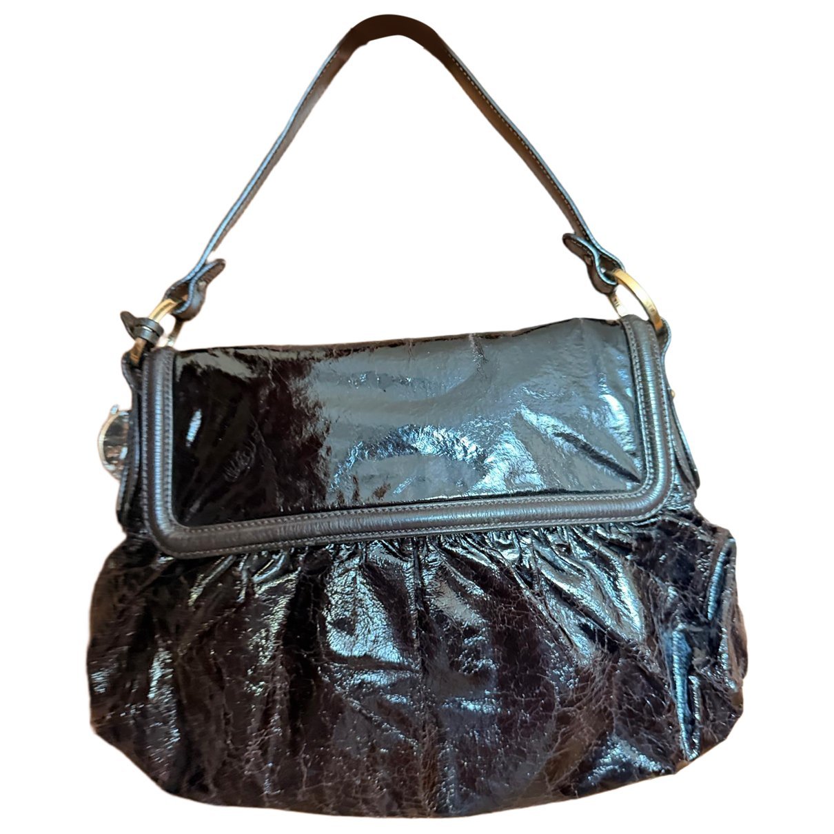 Fendi Chef patent leather handbag