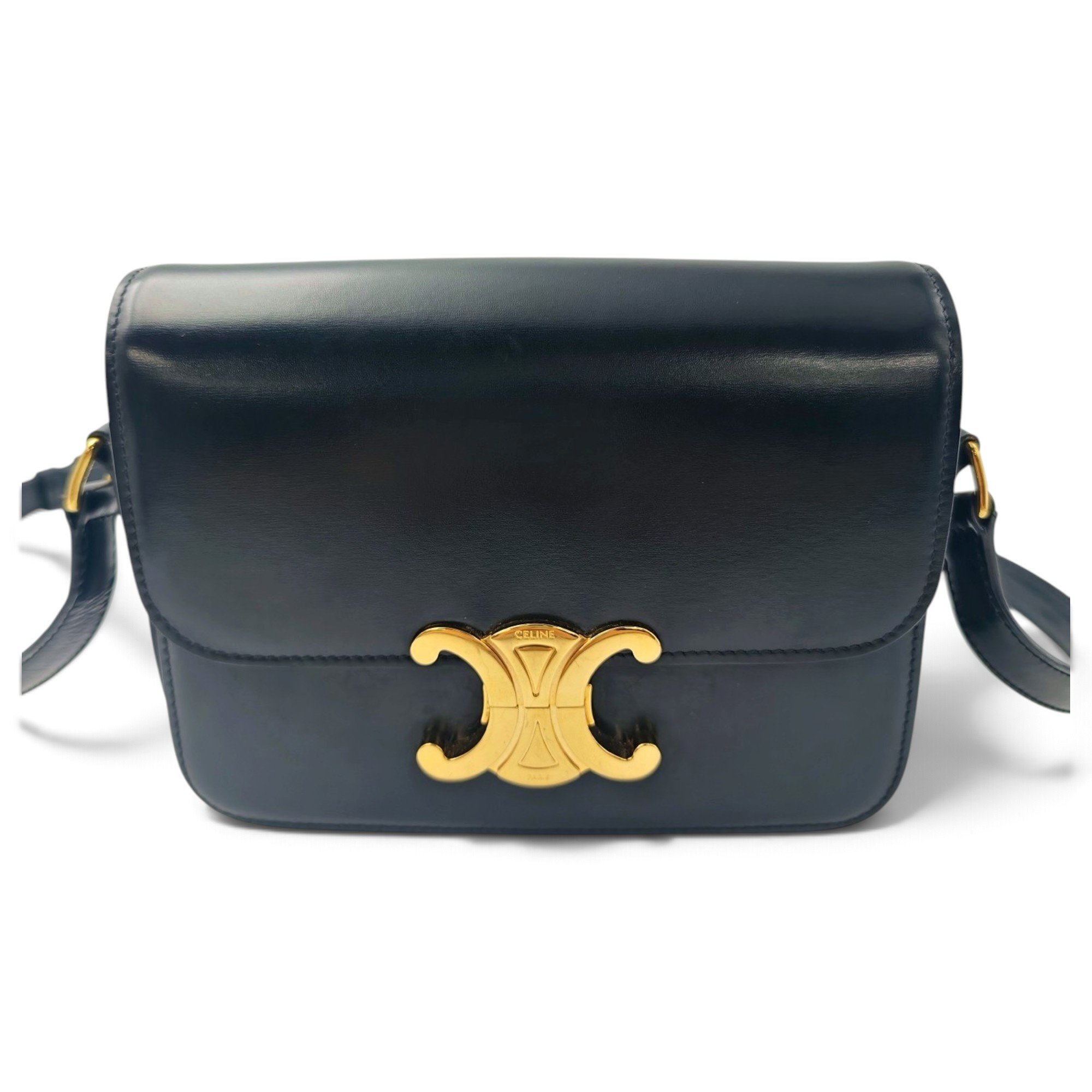 Triomphe leather crossbody bag