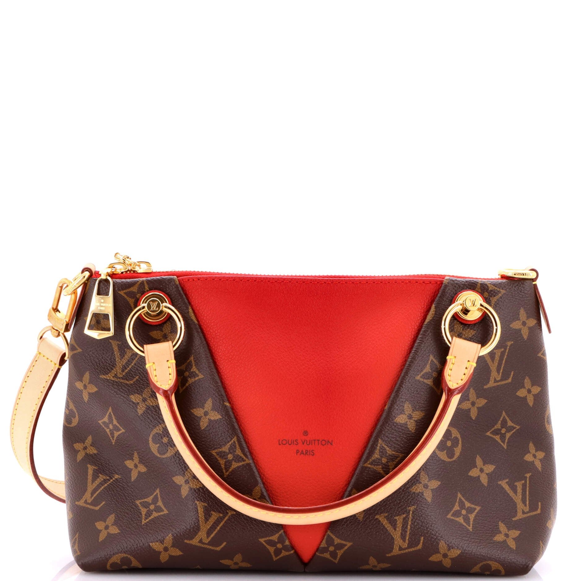 Louis Vuitton V Tote Monogram Canvas and Leather BB