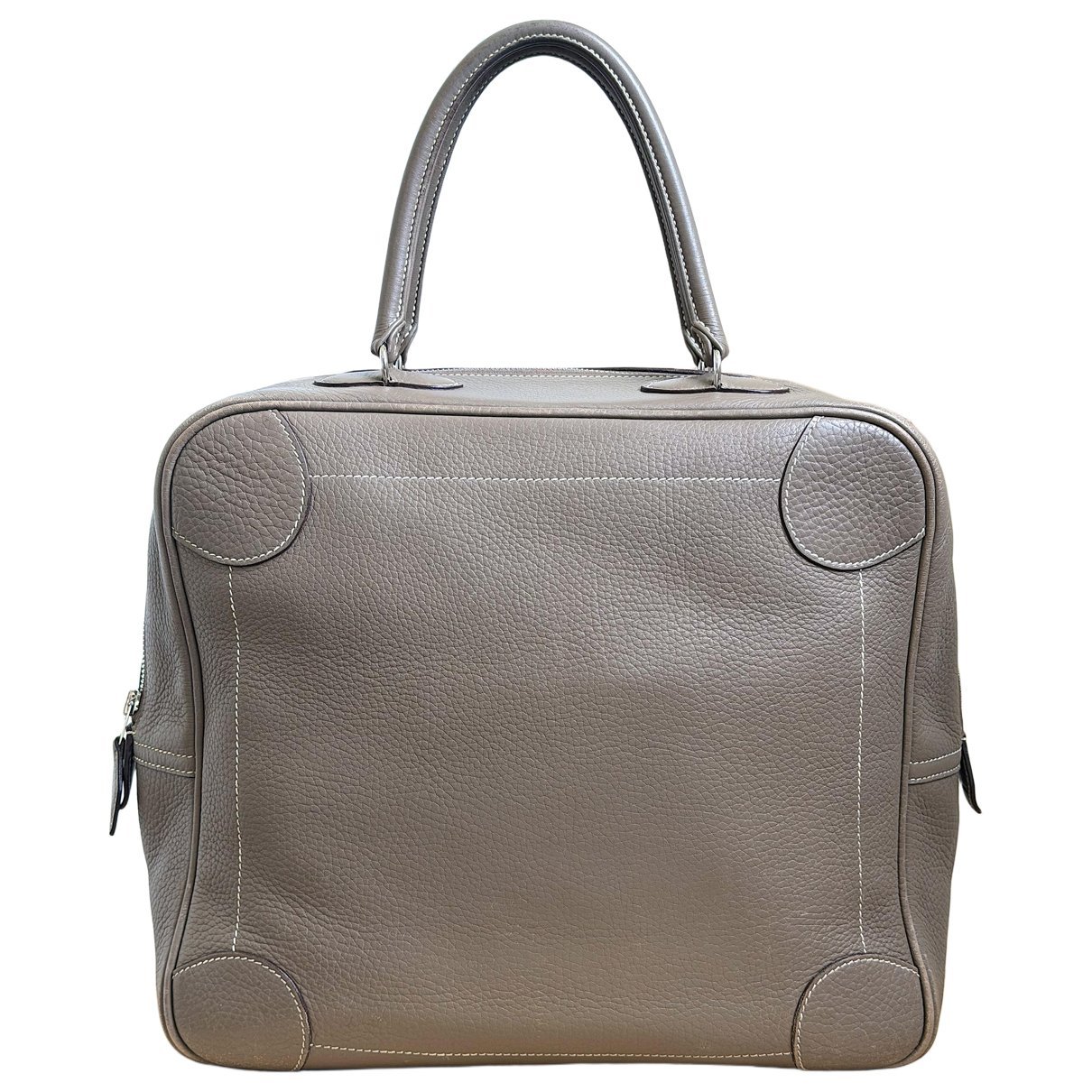 Omnibus leather handbag