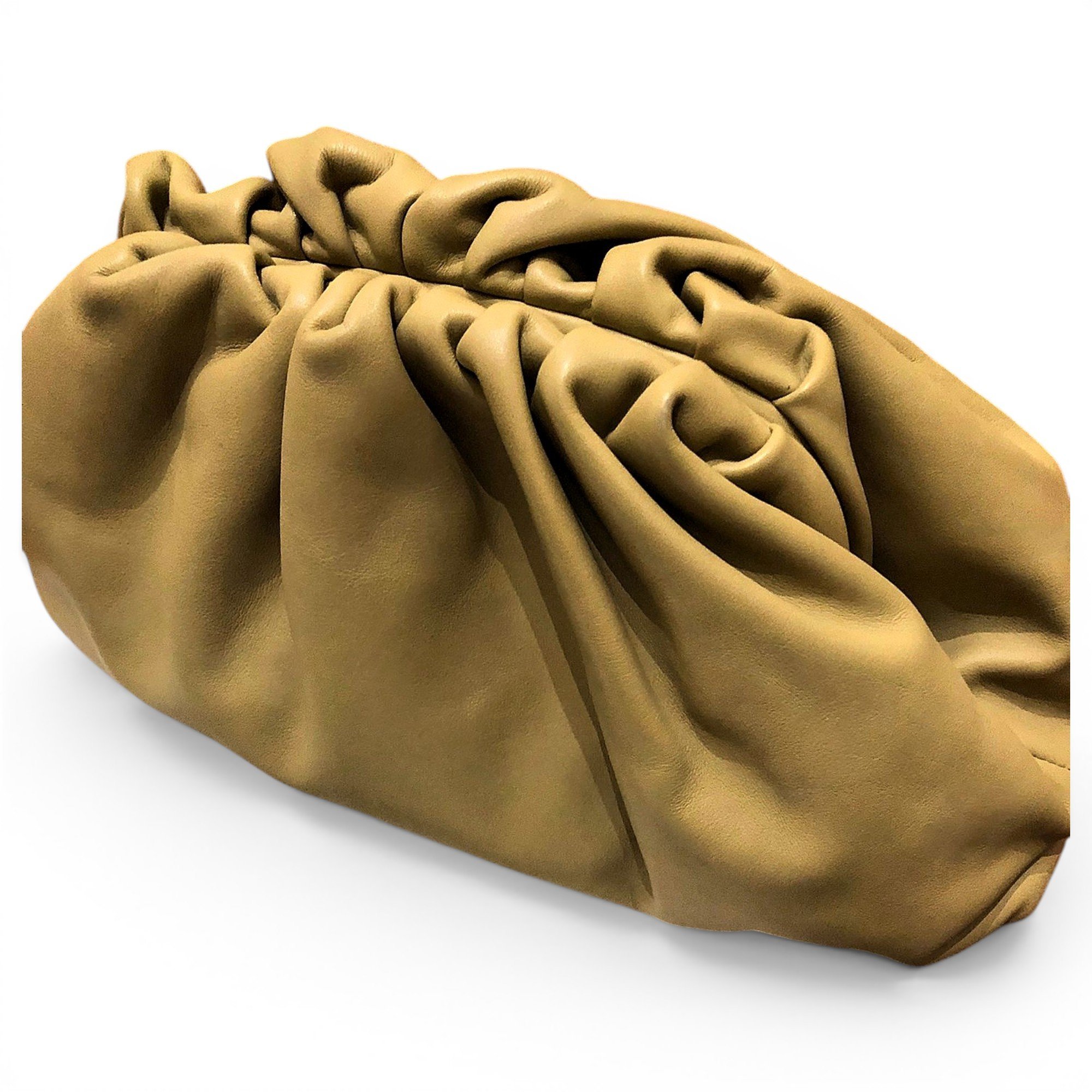 Pouch leather clutch bag