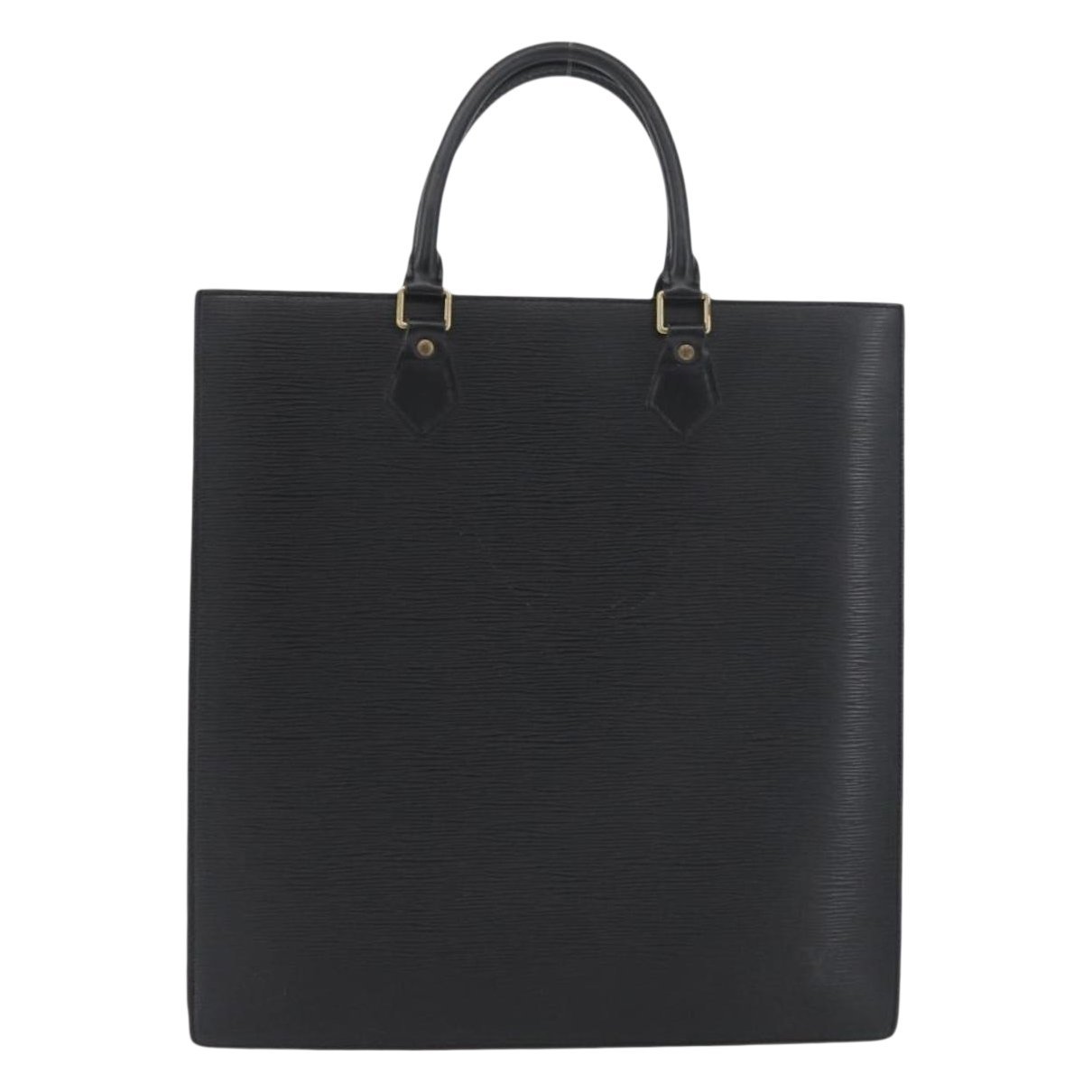 Plat leather handbag
