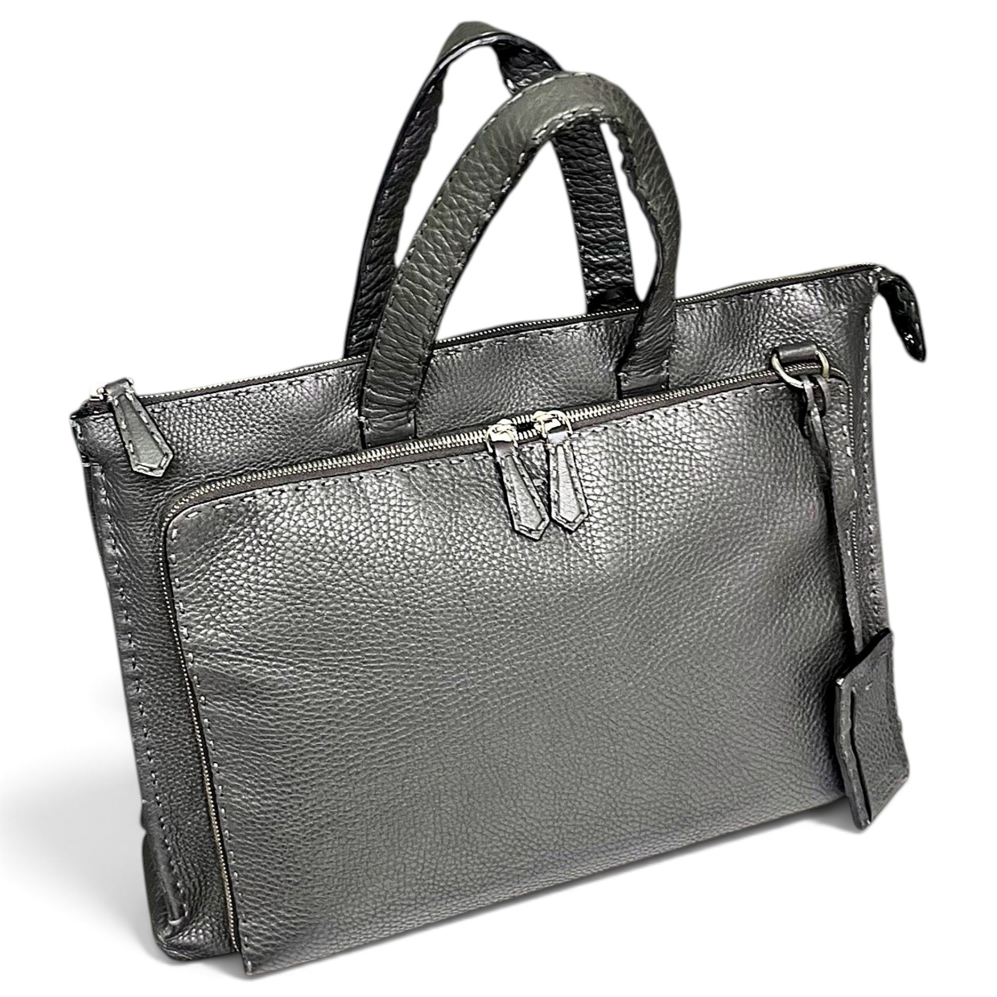 Leather tote