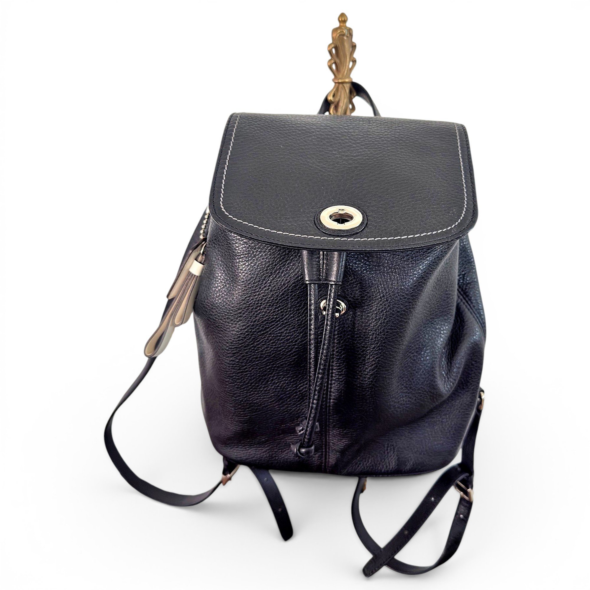 Leather backpack