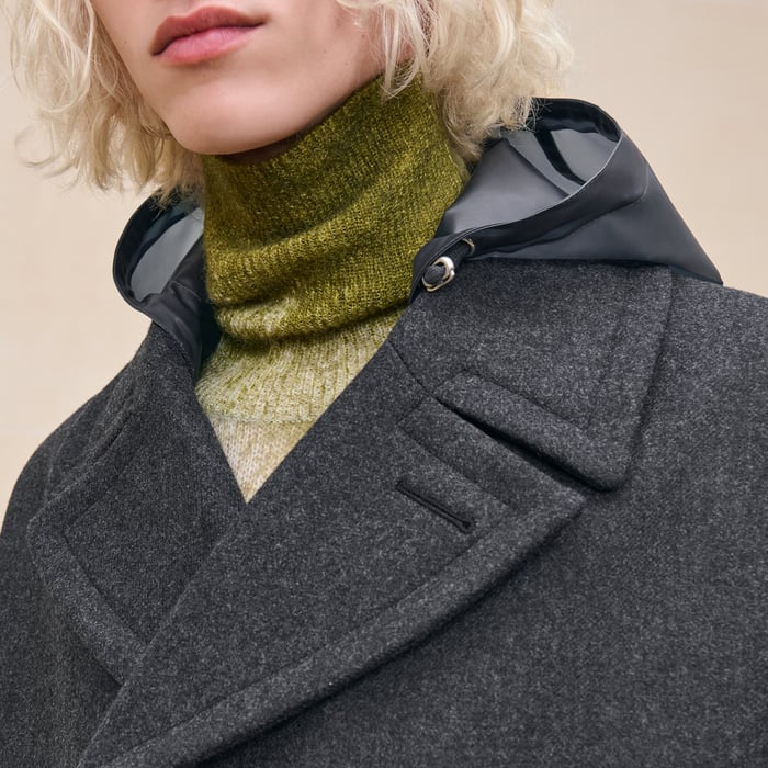 Anthracite Hooded Auto Coat