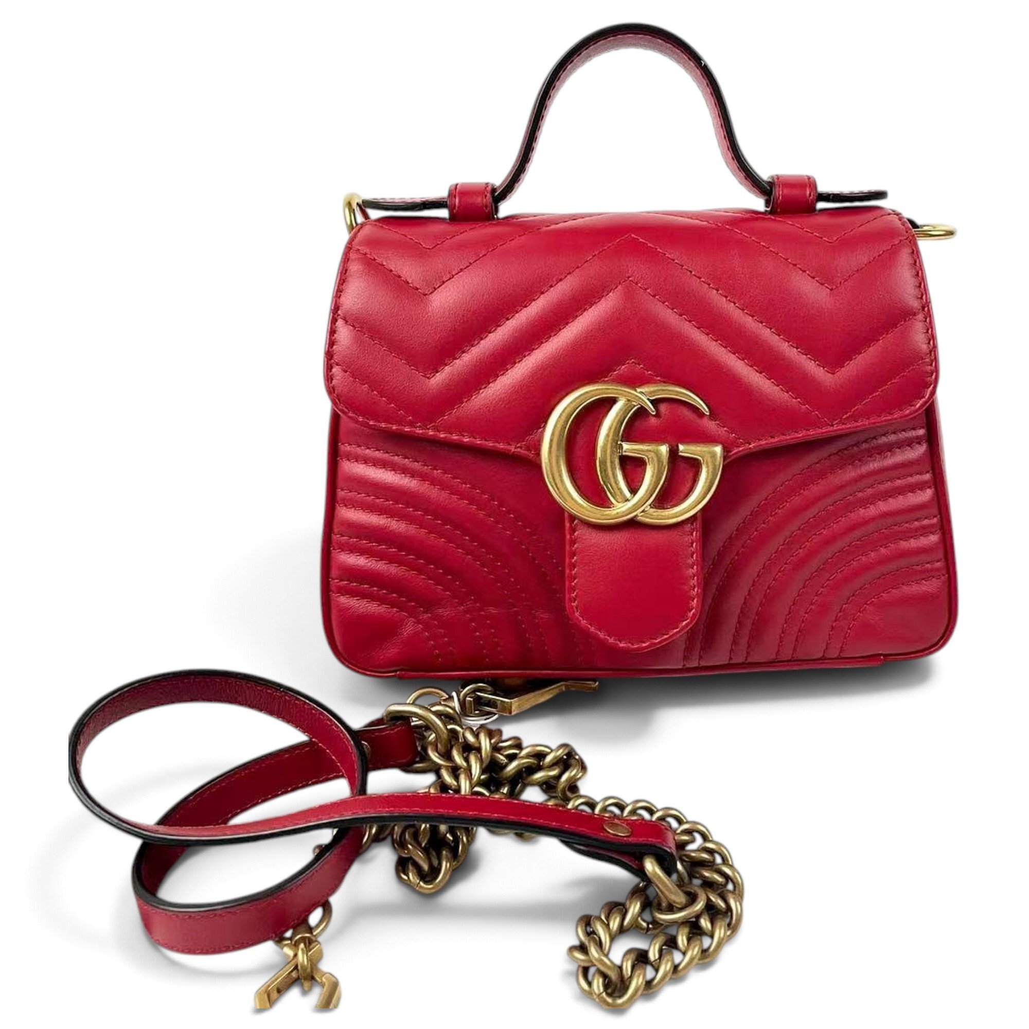 GG Marmont Flap leather handbag