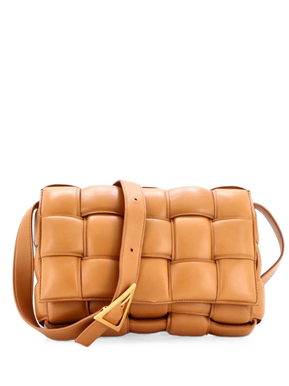 Cassette Padded Maxi Intrecciato Leather crossbody bag
