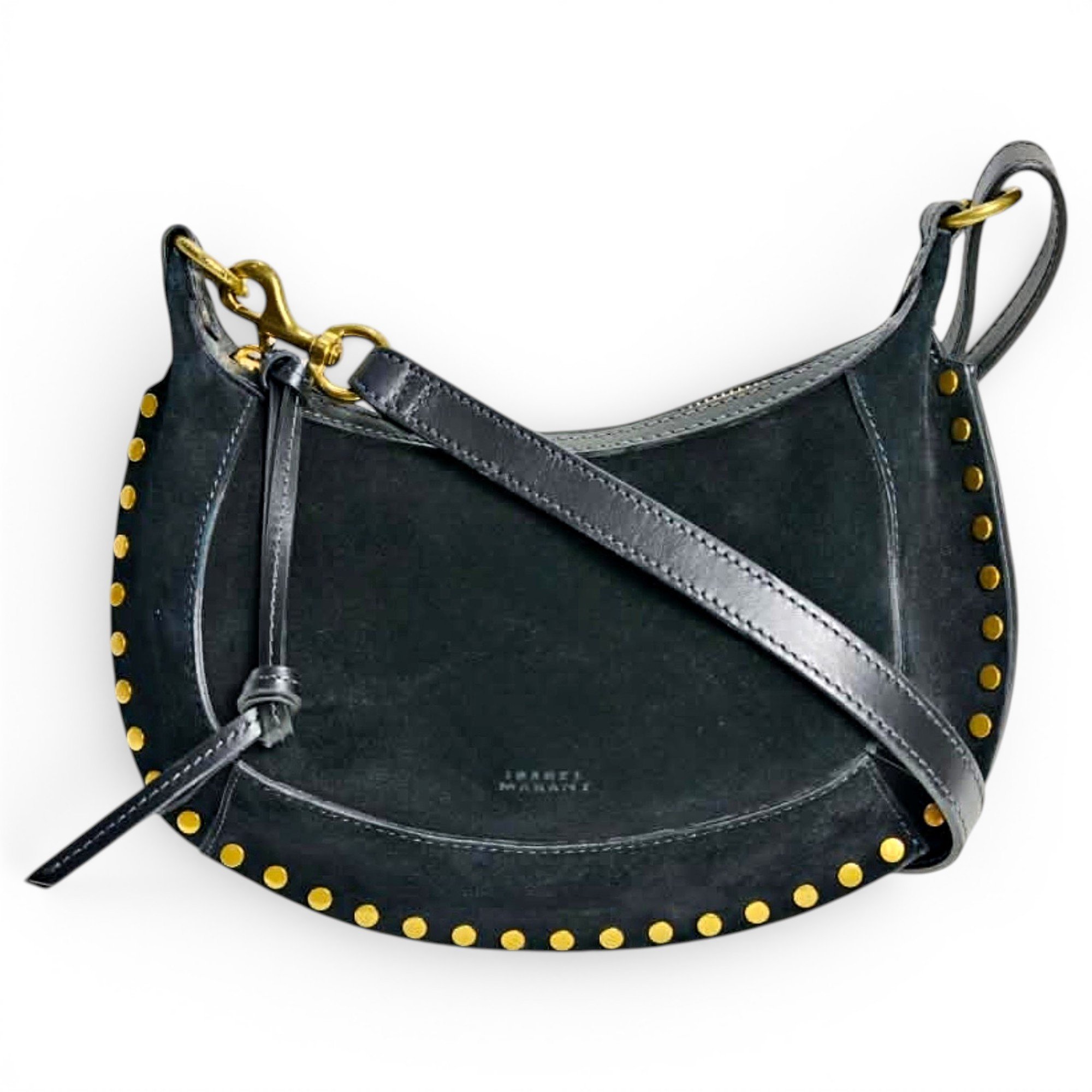 Isabel Marant Oskan Moon velvet crossbody bag