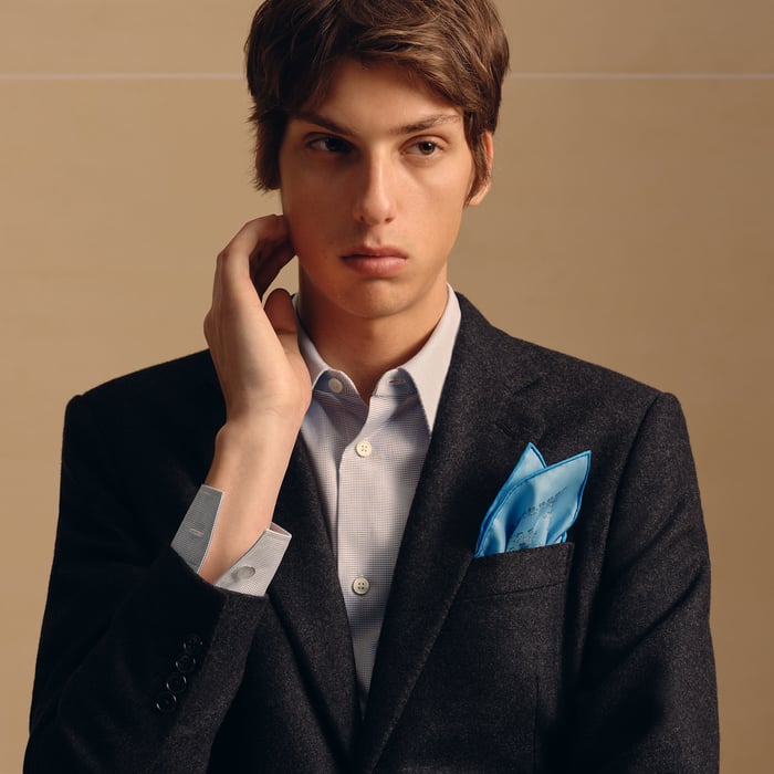H En Mouvement Pocket Square 45