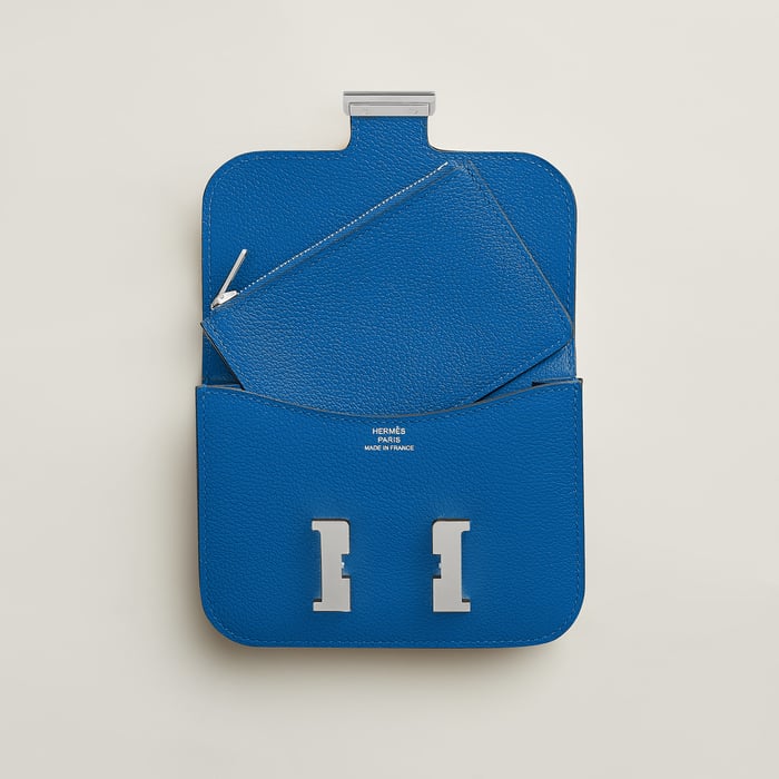 Bleu Zellige Constance Slim Wallet