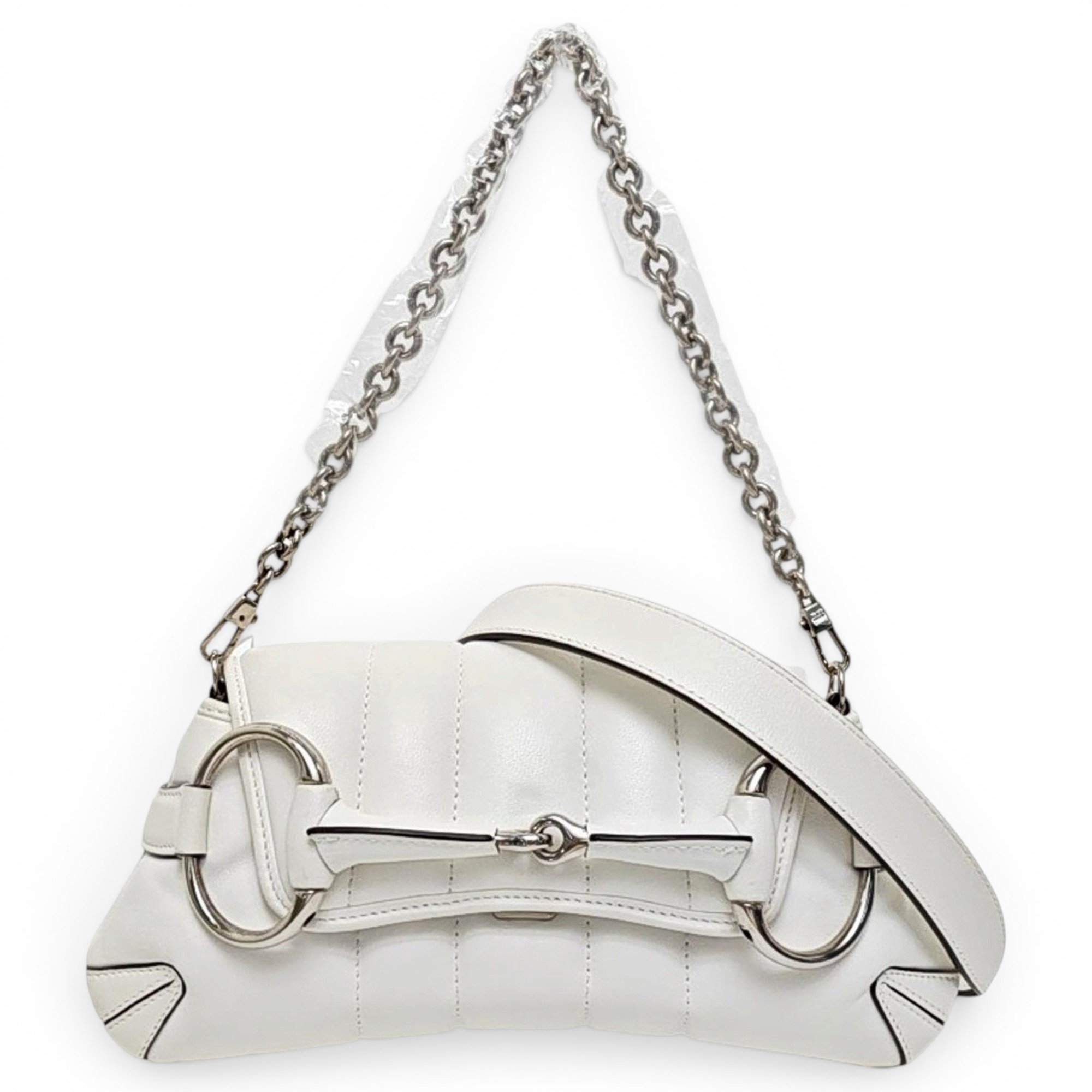 Horsebit Chain leather handbag