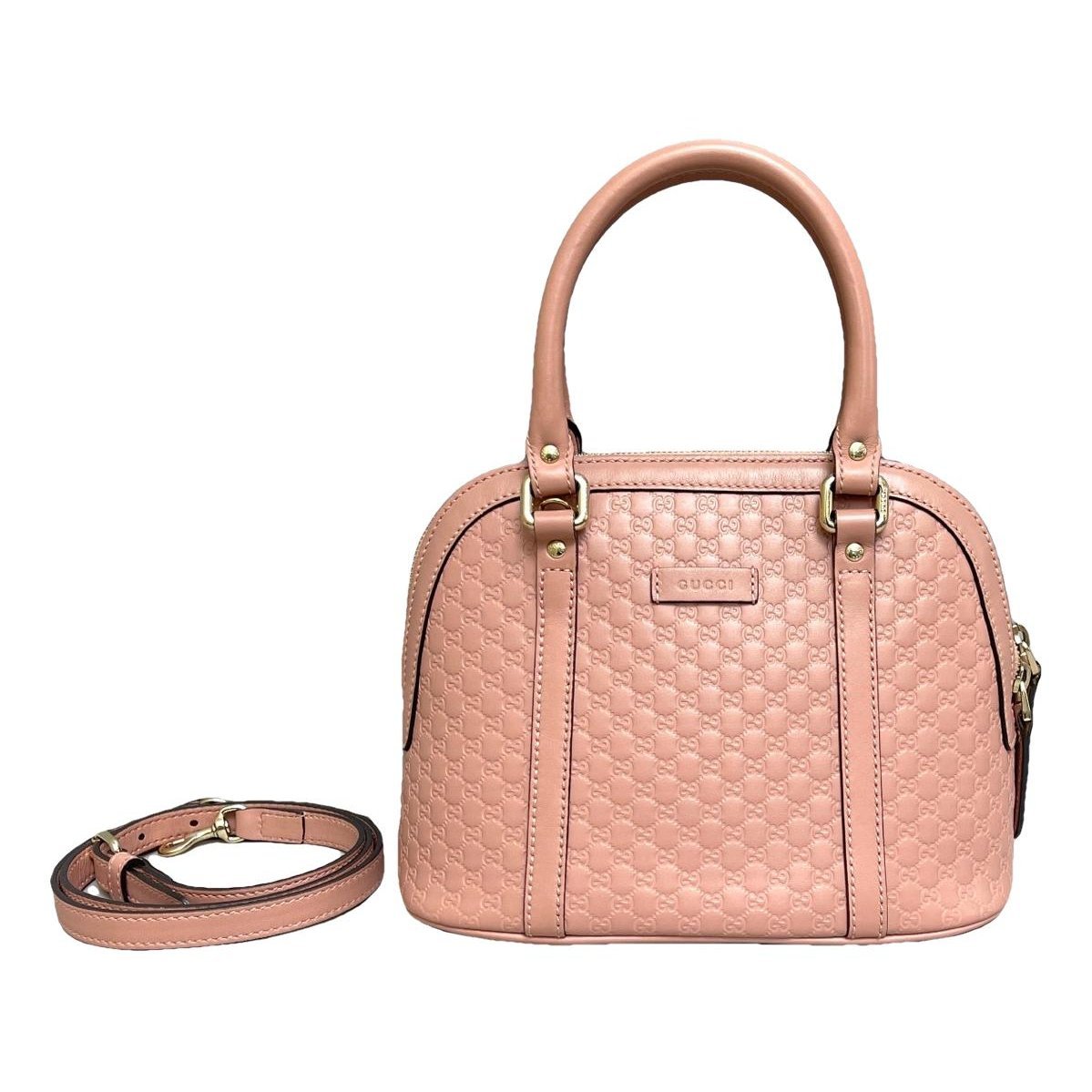 Dôme leather handbag