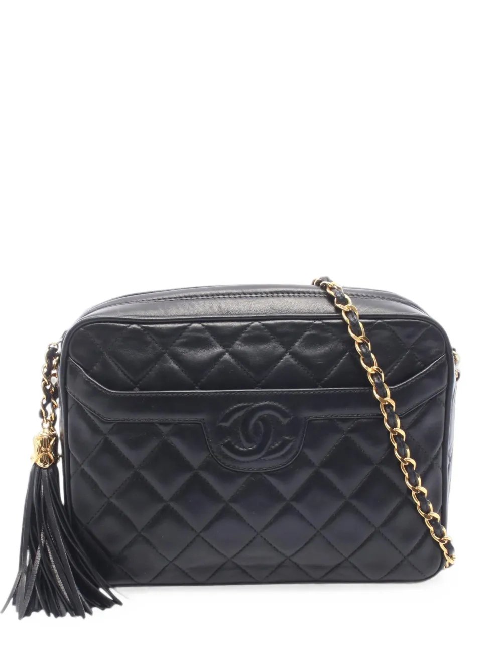 1991-1994 Medium CC Quilted Lambskin Tassel Camera Bag crossbody bag