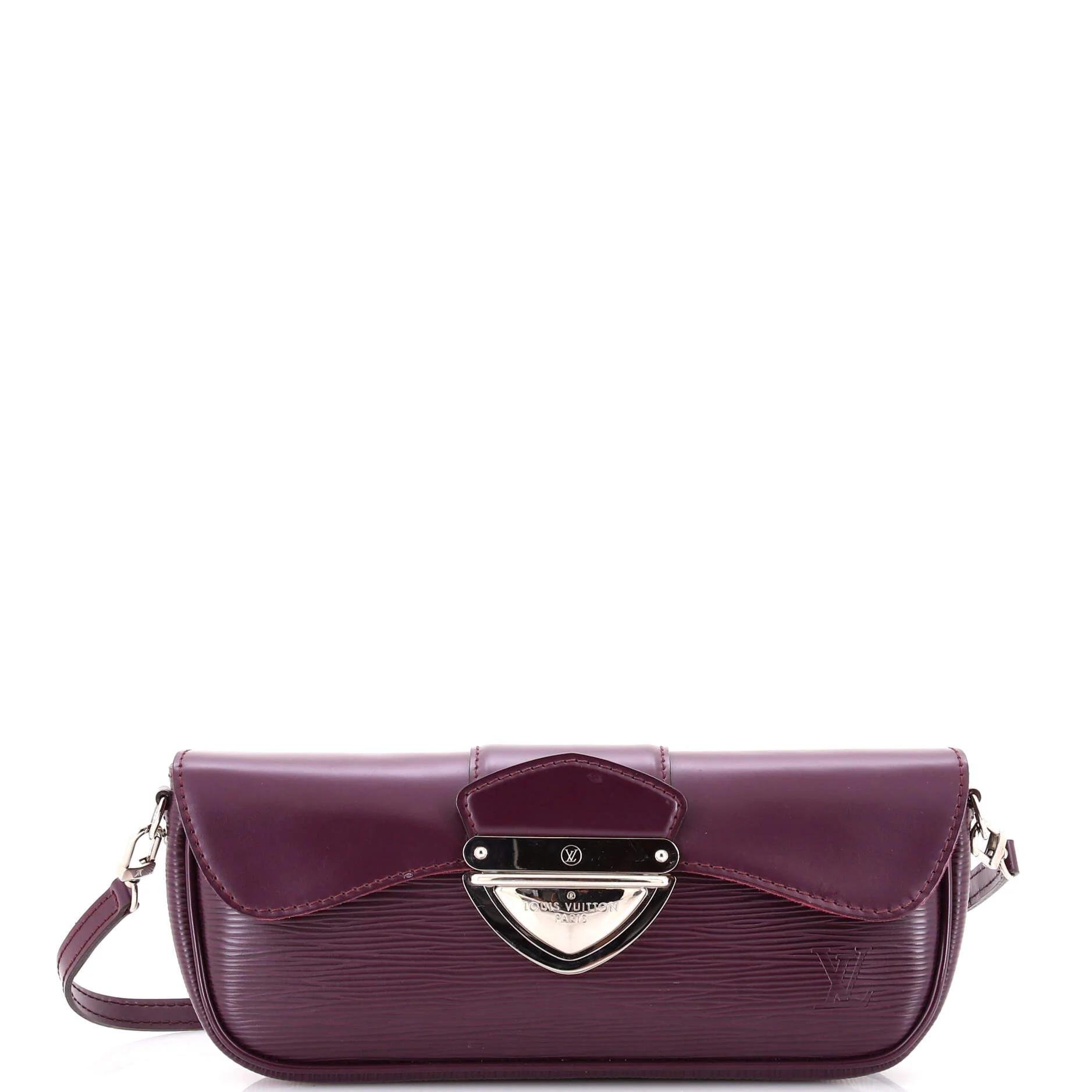 Leather clutch bag