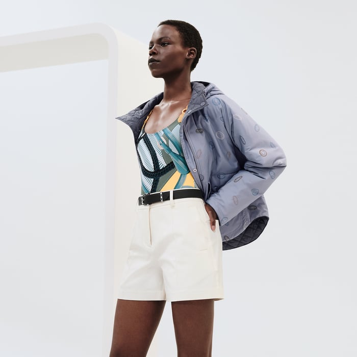 Bleu Grignon "Clou De Selle Semis" Reversible Quilted Jacket