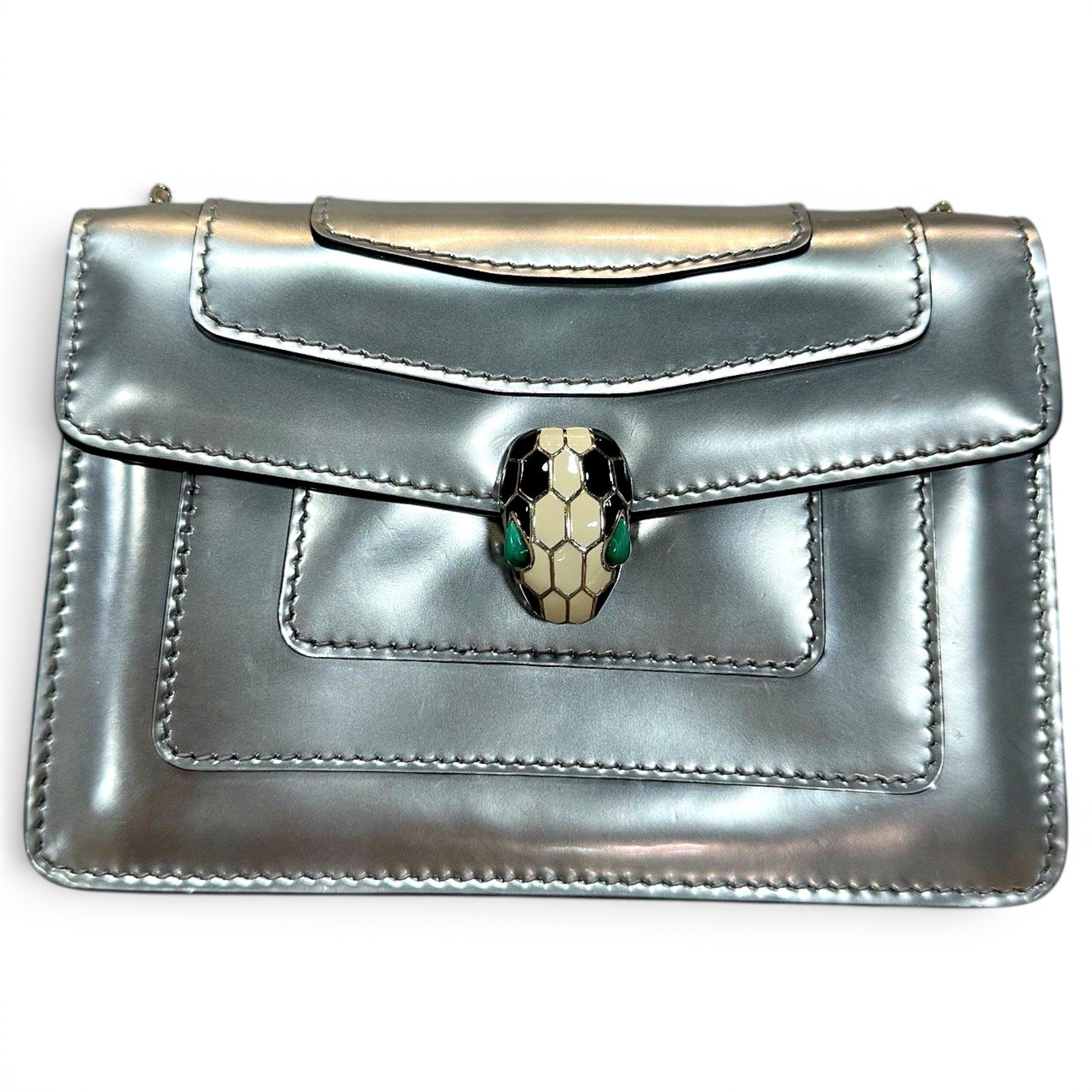 Serpenti leather crossbody bag