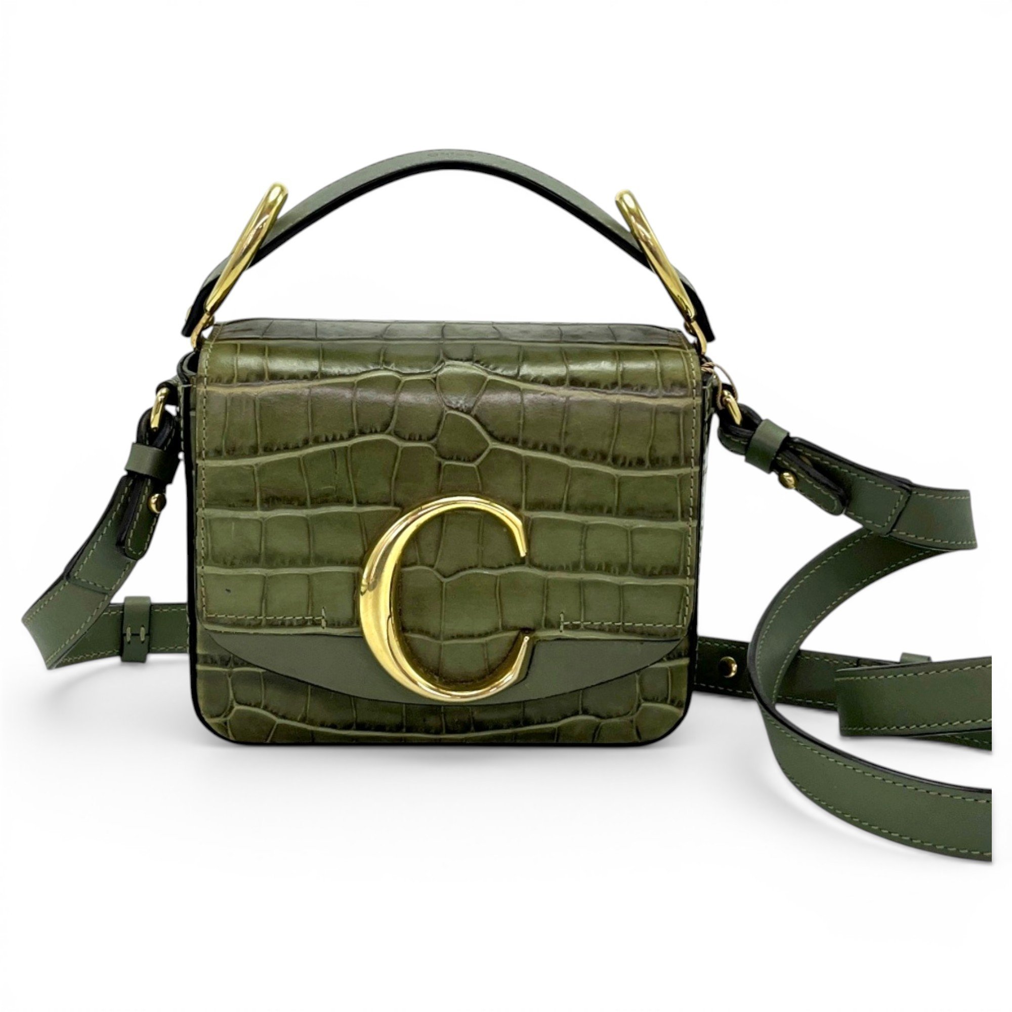 C leather handbag