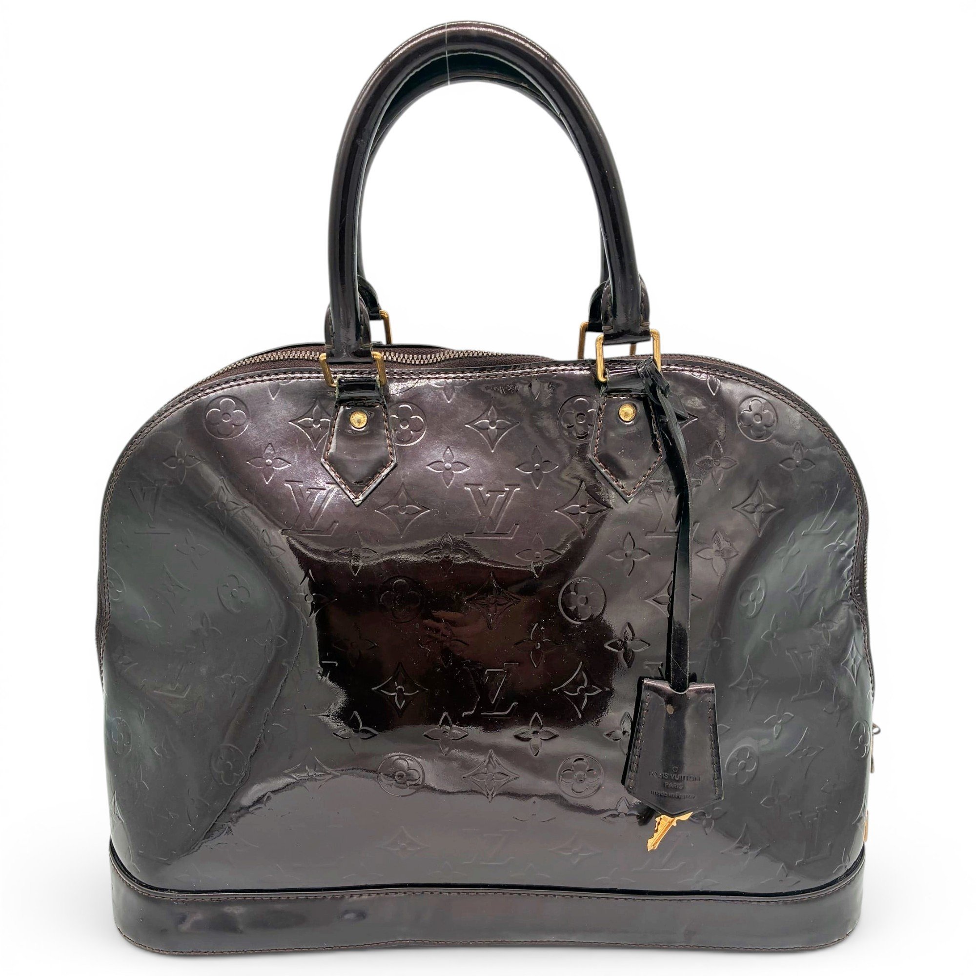 Patent leather tote