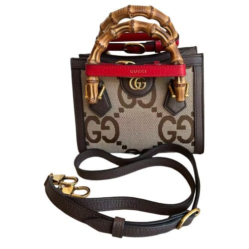 Diana Bamboo leather handbag