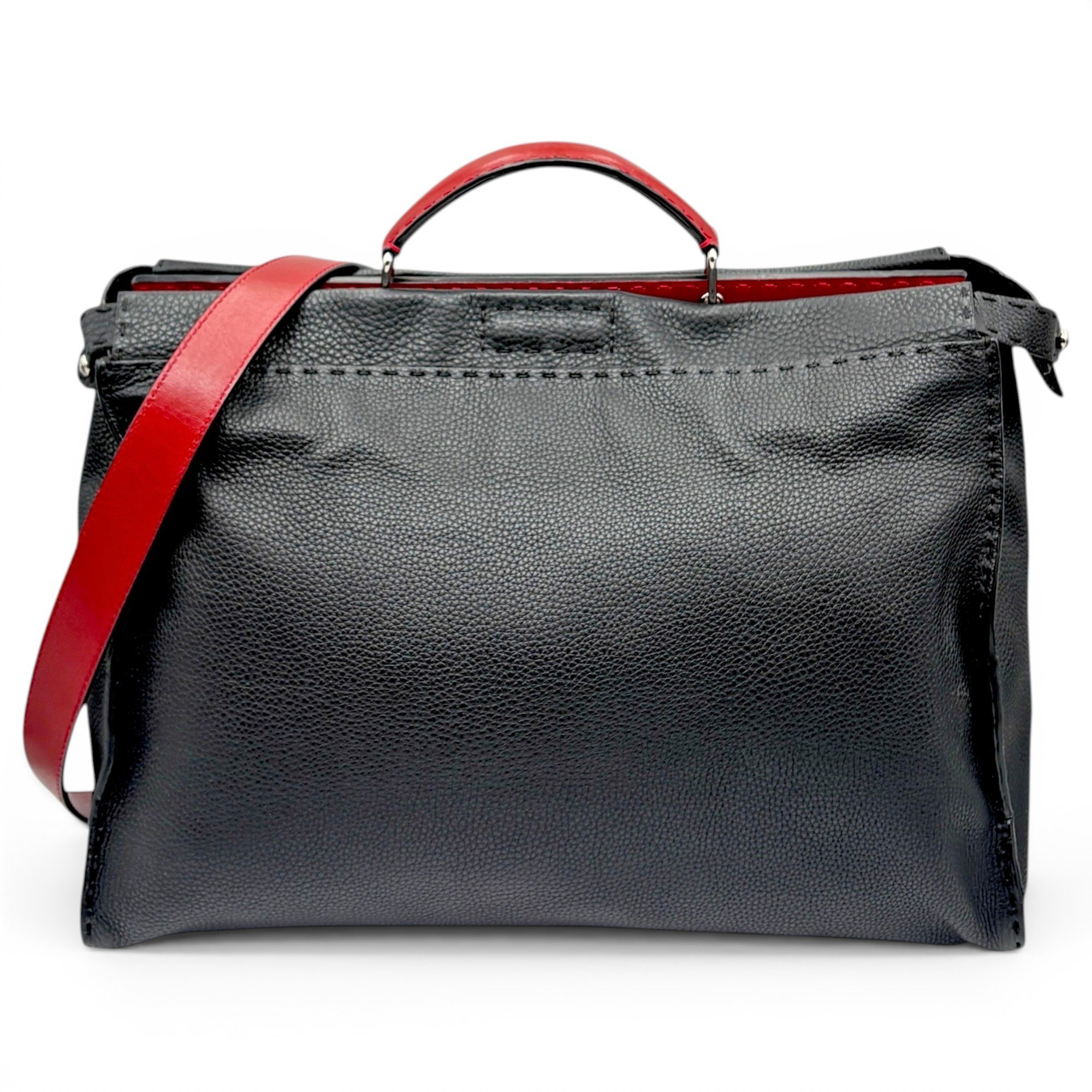 Peekaboo pony-style calfskin handbag