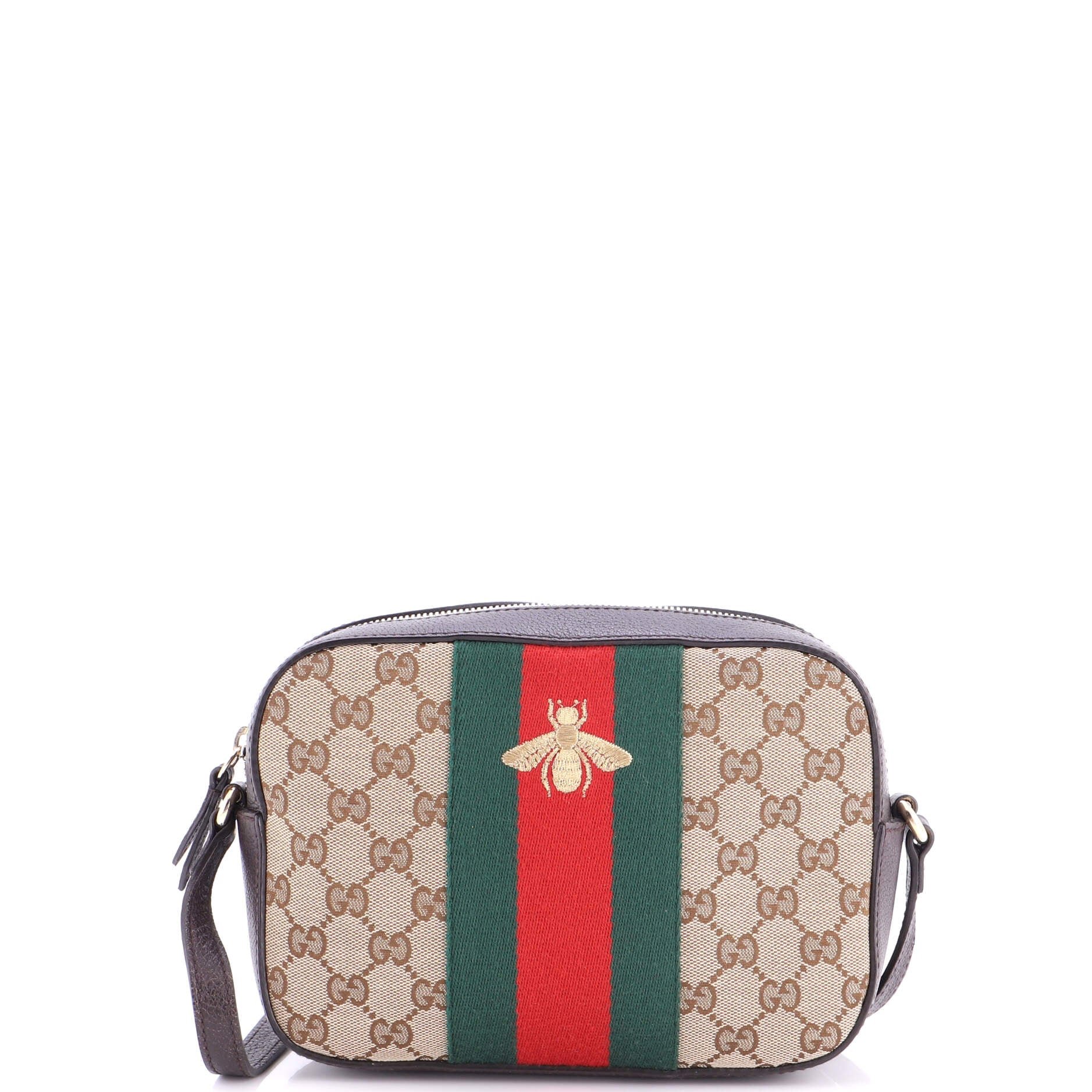 Bee Web Camera Bag GG Canvas